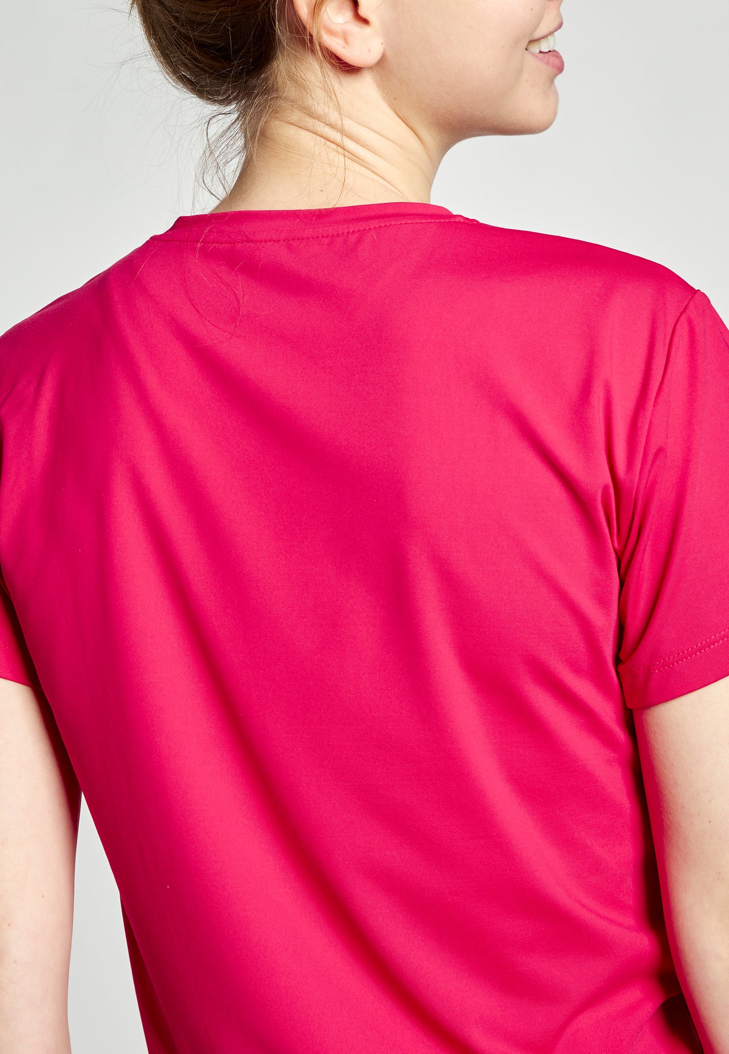 Mädchen & Damen Tennis Loose Fit T-Shirt Kurzarm, pink von SPORTKIND