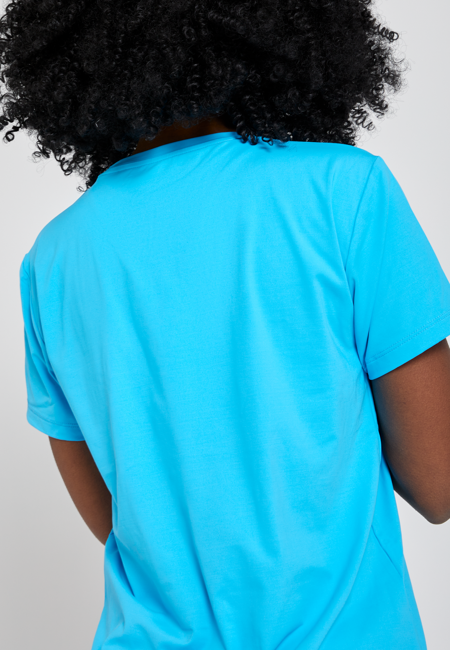 Mädchen & Damen Tennis Loose Fit T-Shirt Kurzarm, türkis von SPORTKIND