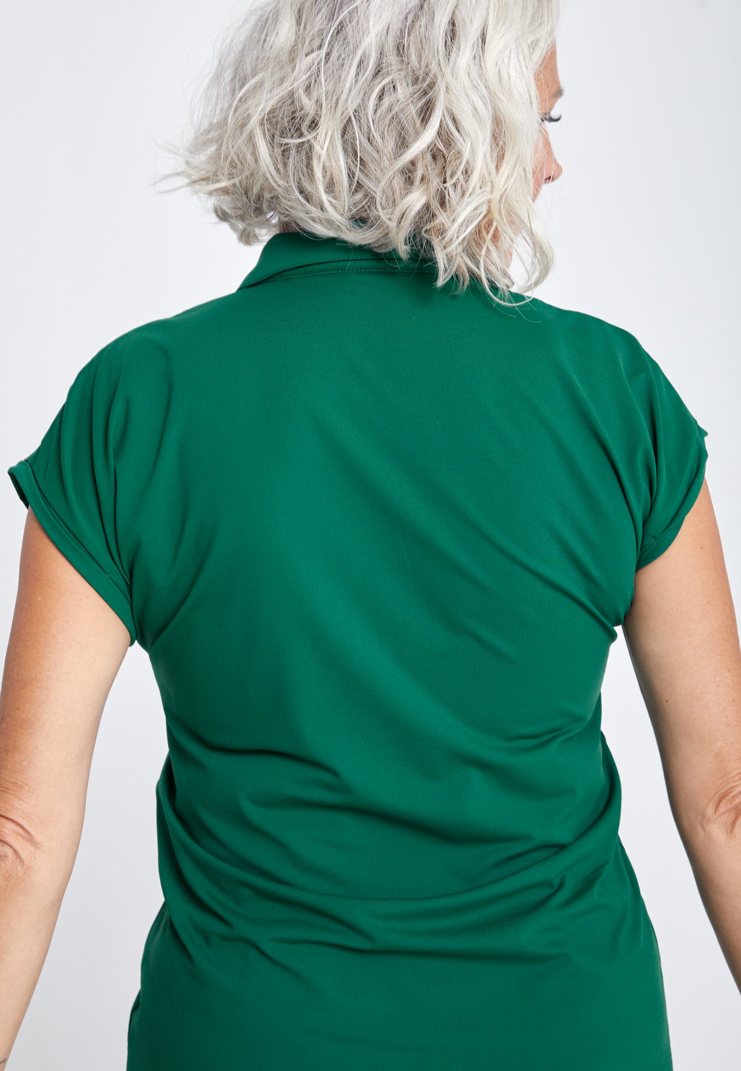 Mädchen & Damen Tennis Polo Shirt Loose-Fit, tannengrün von SPORTKIND