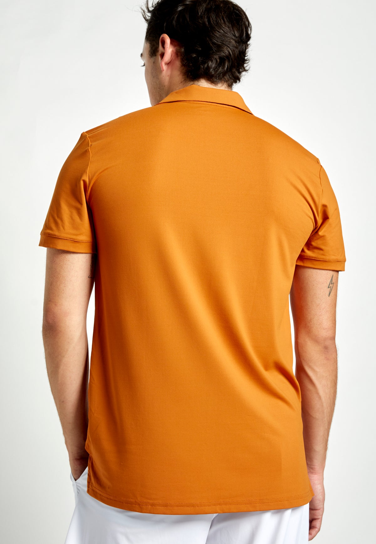 Jungen & Herren Tennis Poloshirt Herren & Jungen, cognac von SPORTKIND