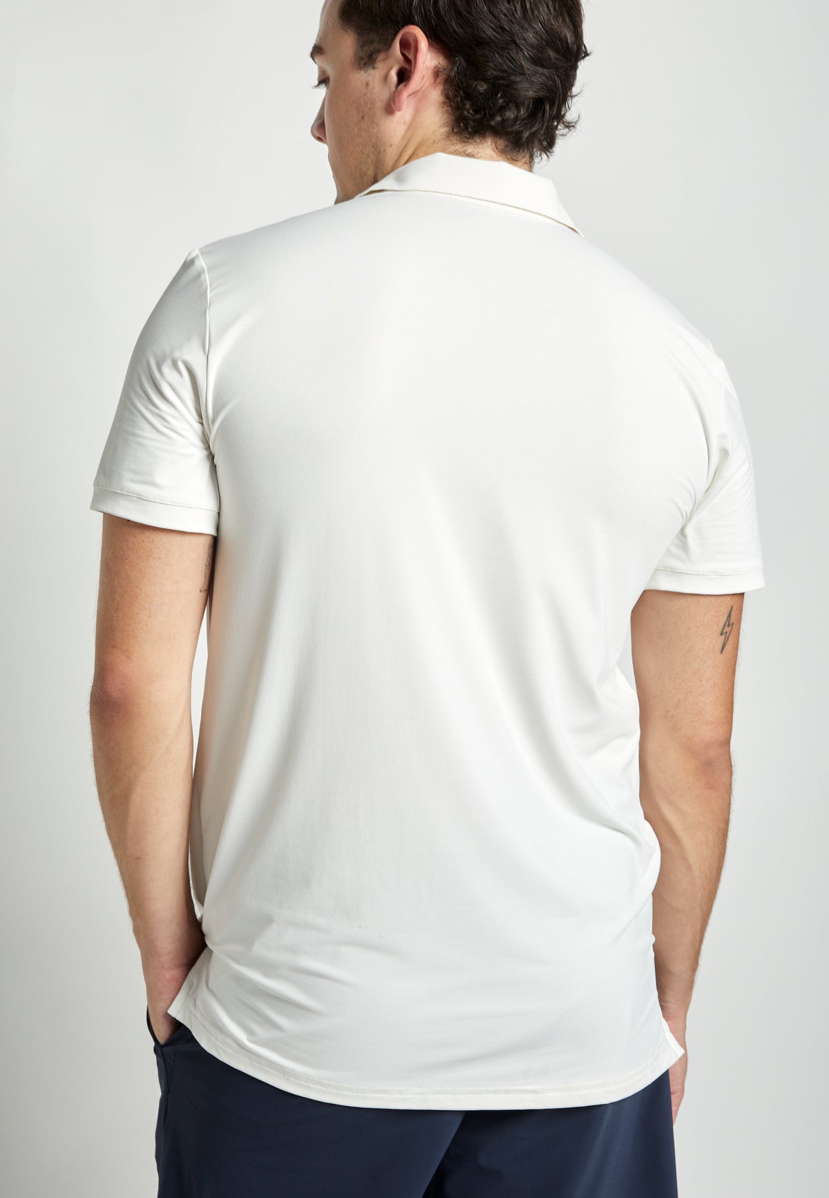 Jungen & Herren Tennis Poloshirt Herren & Jungen, off white von SPORTKIND