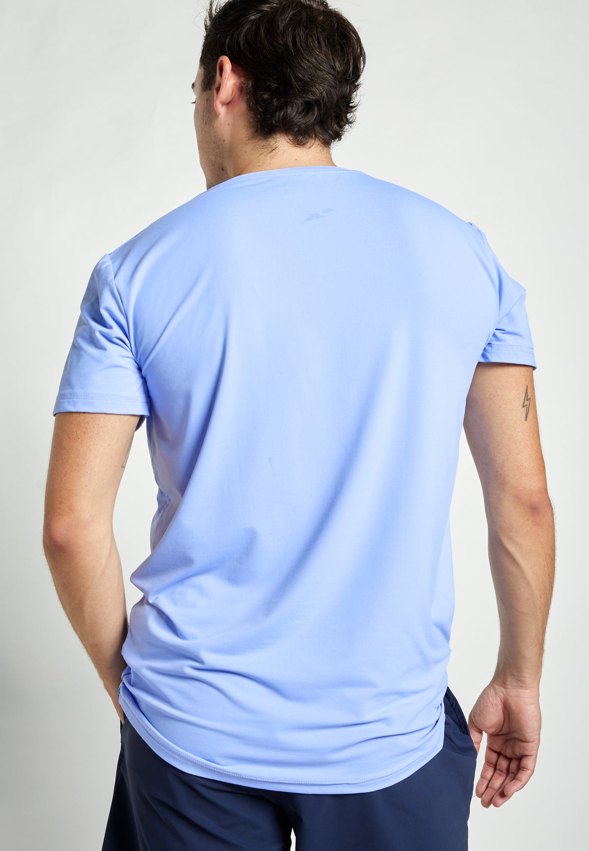 Jungen & Herren Tennis T-Shirt Rundhals, lavendel blau von SPORTKIND