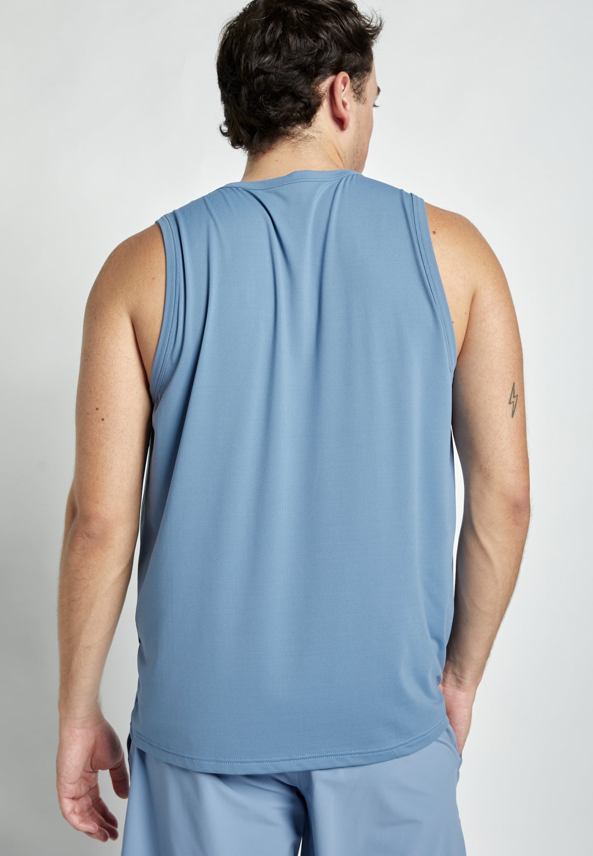 Jungen & Herren Tennis Tank Top für Herren & Jungen, grau blau von SPORTKIND