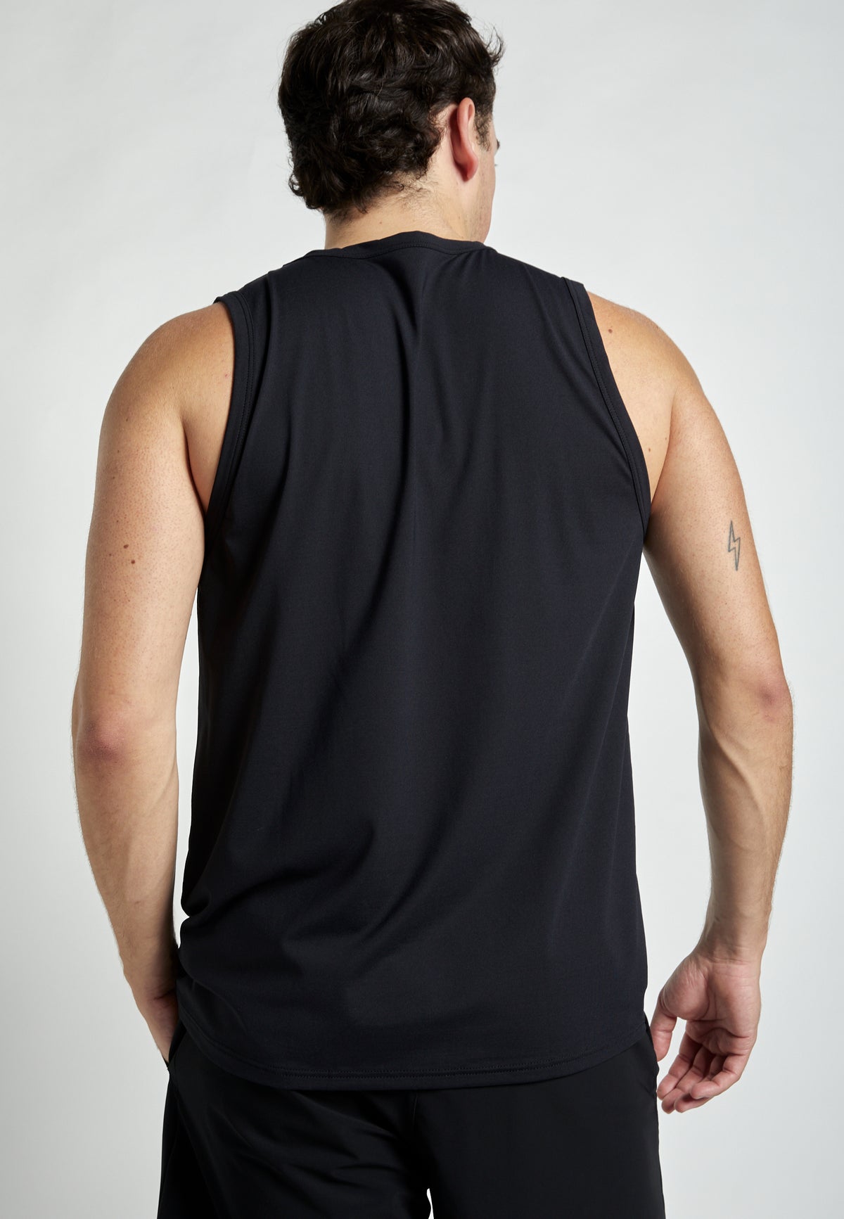 Jungen & Herren Tennis Tank Top für Herren & Jungen, schwarz von SPORTKIND