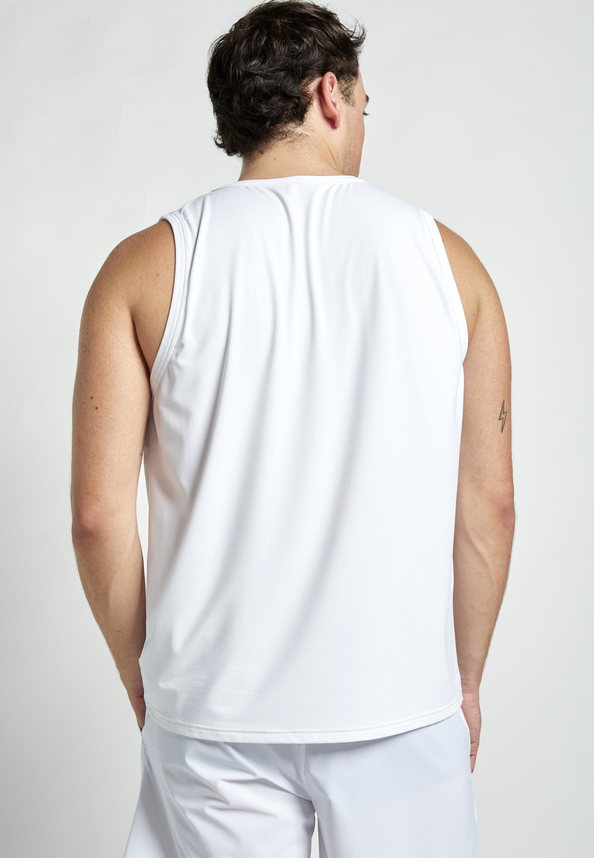 Jungen & Herren Tennis Tank Top für Herren & Jungen, weiß von SPORTKIND