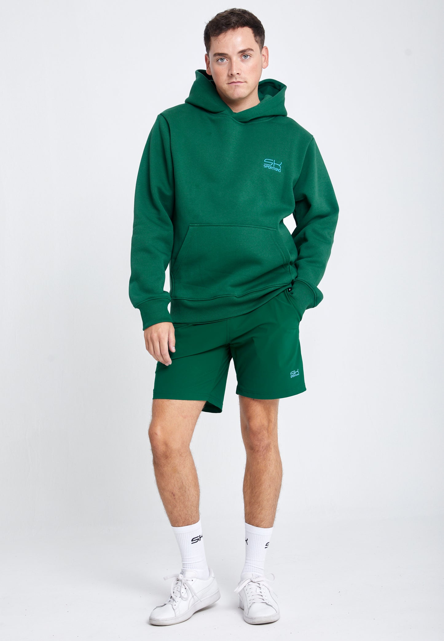 Hoodie unisex, tannengrün