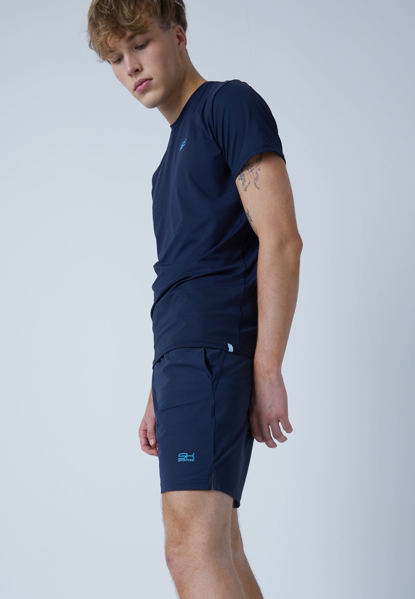 Tennis Shorts regular, navy blau