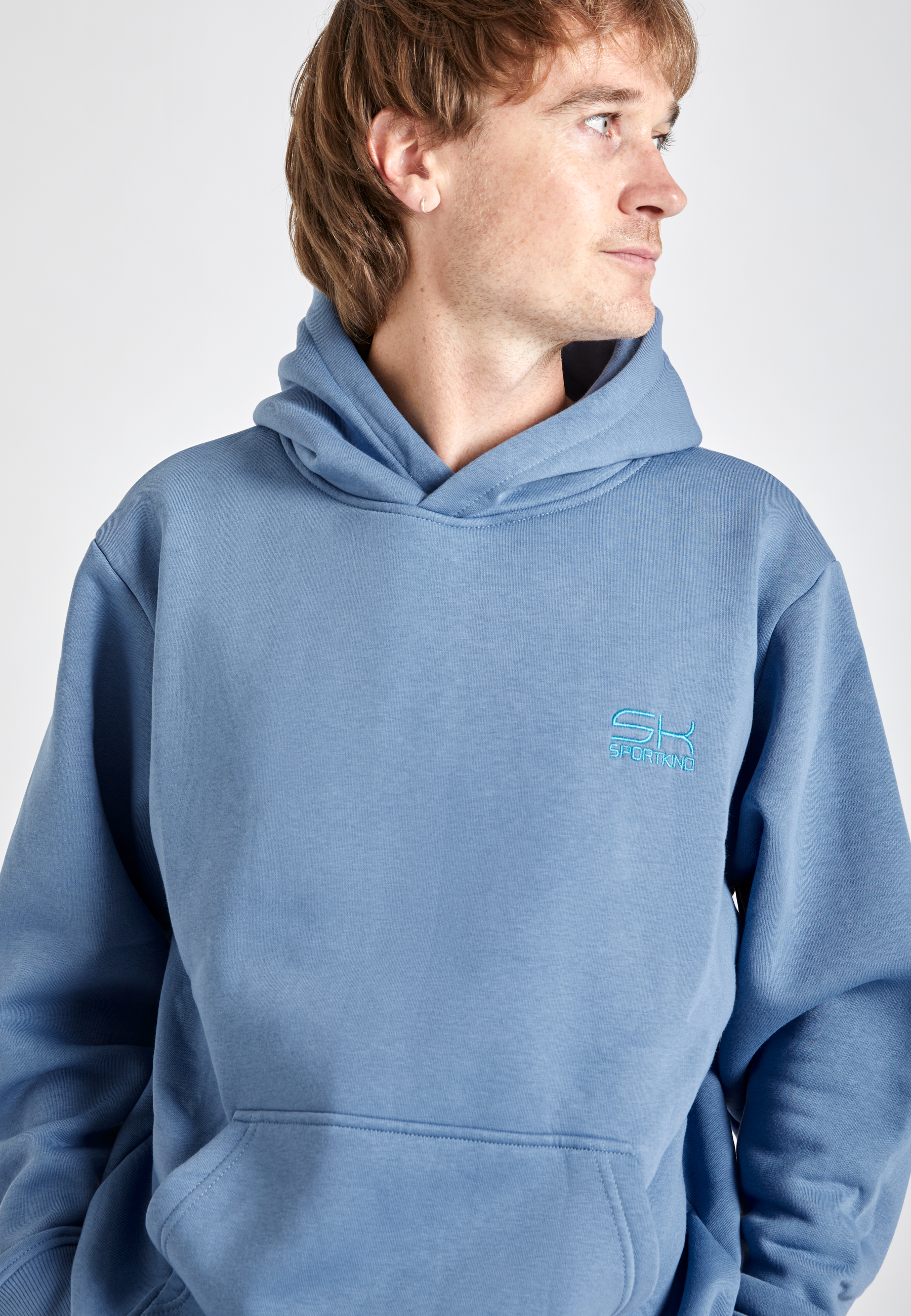 Unisex Hoodie unisex, grau blau von SPORTKIND
