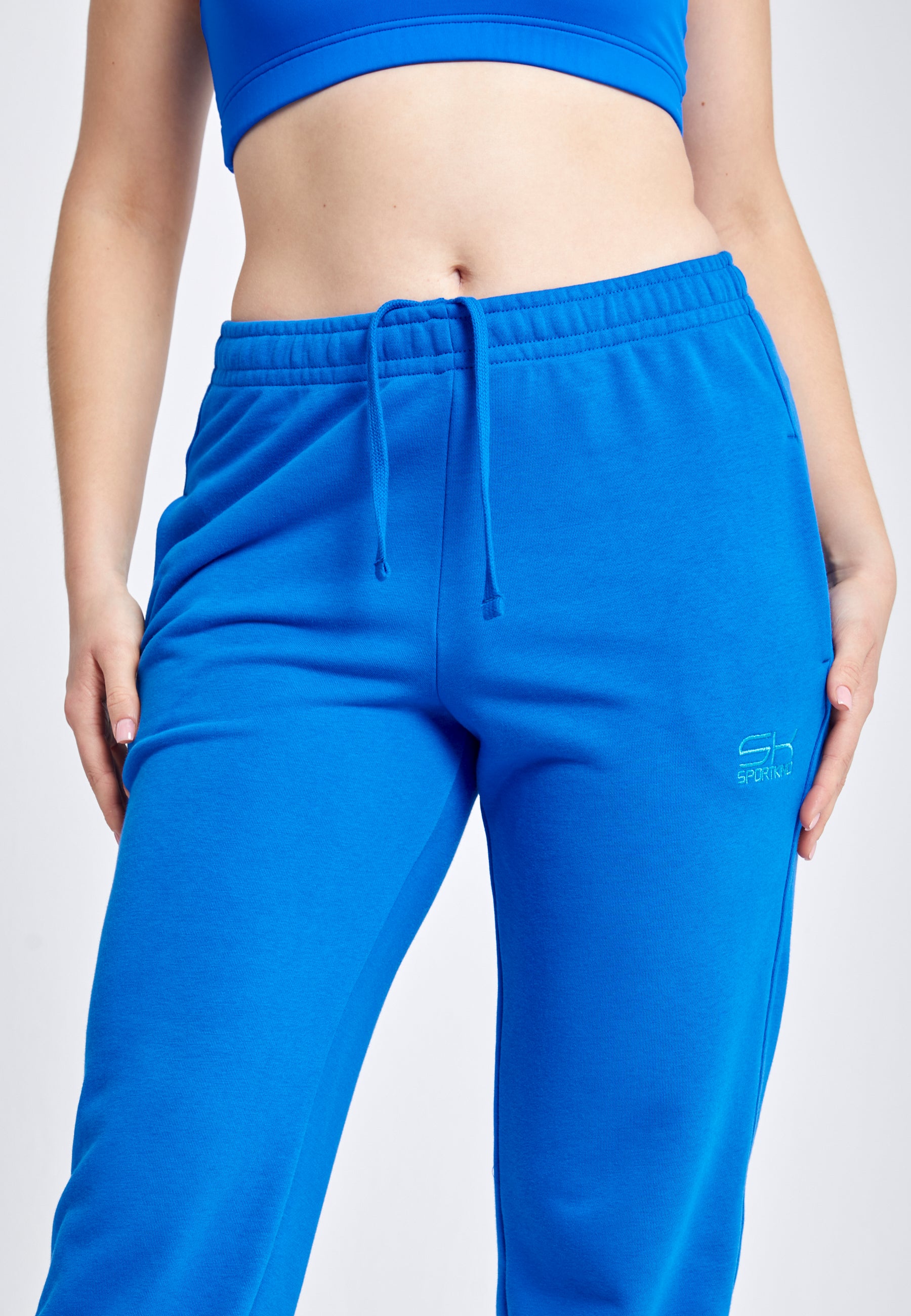 Mädchen & Damen Jogginghose Baumwolle Damen & Mädchen, kobaltblau von SPORTKIND