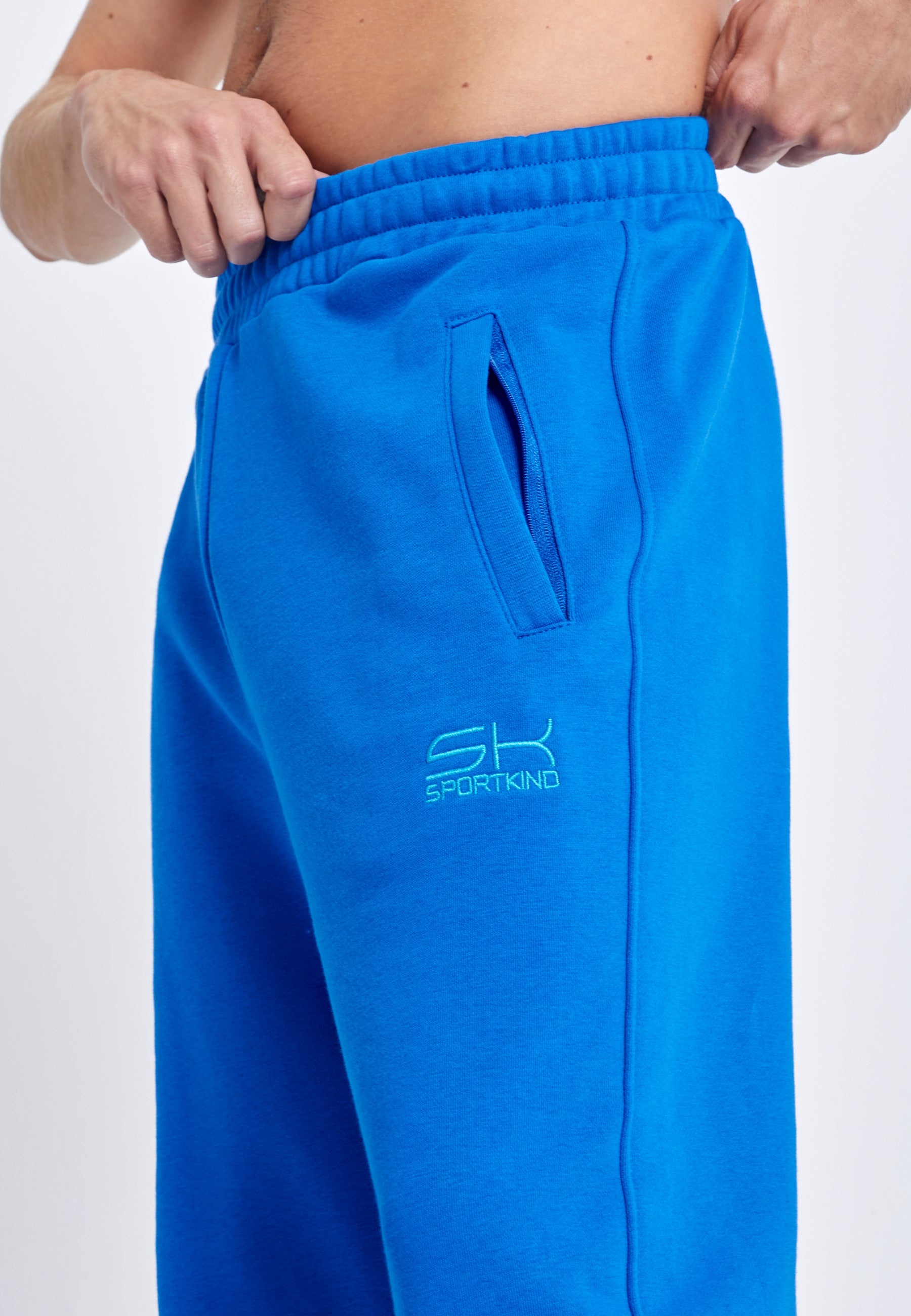 Jungen & Herren Jogginghose Baumwolle Herren & Jungen, kobaltblau von SPORTKIND