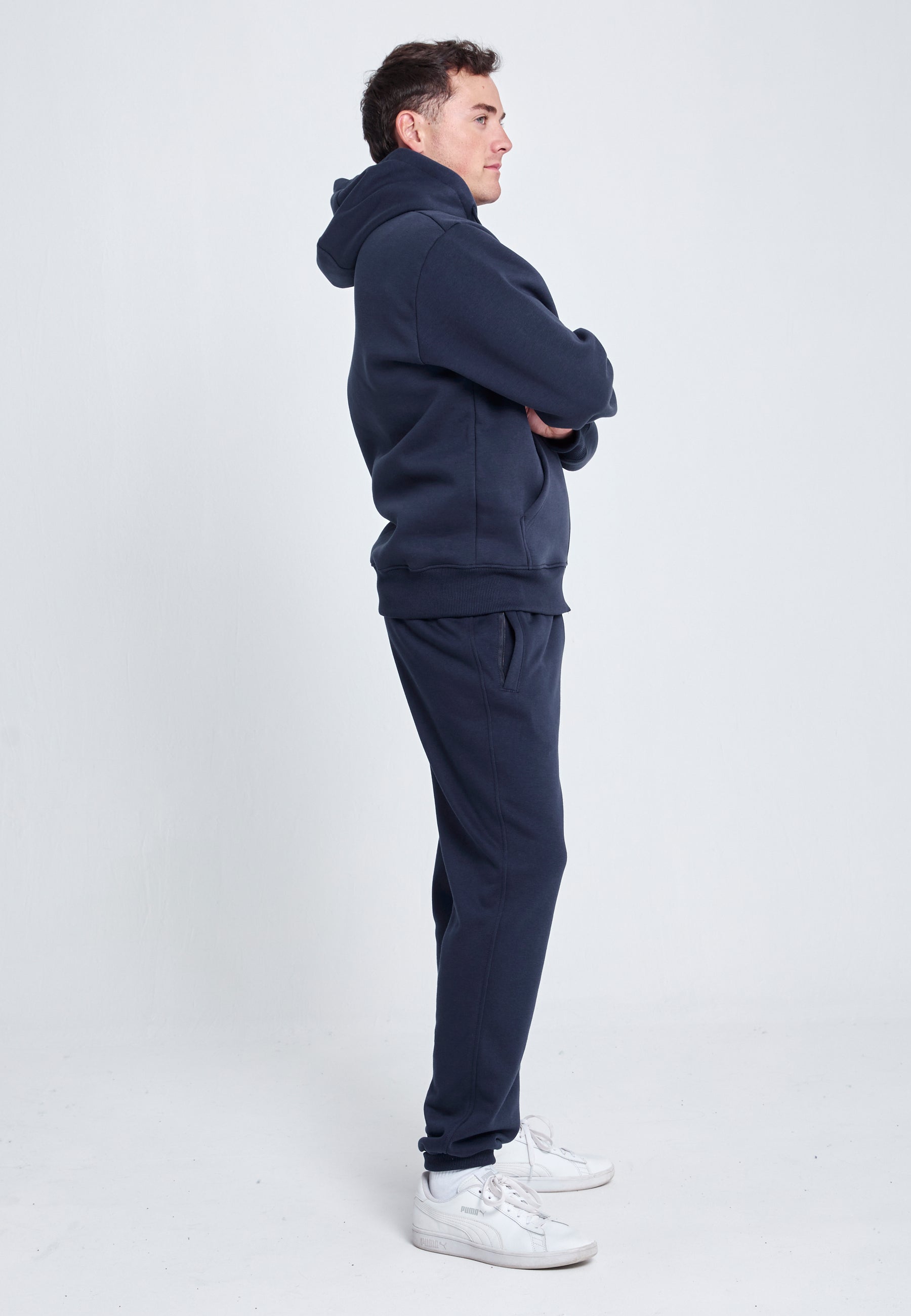 Jungen & Herren Jogginghose Baumwolle Herren & Jungen, navy blau von SPORTKIND