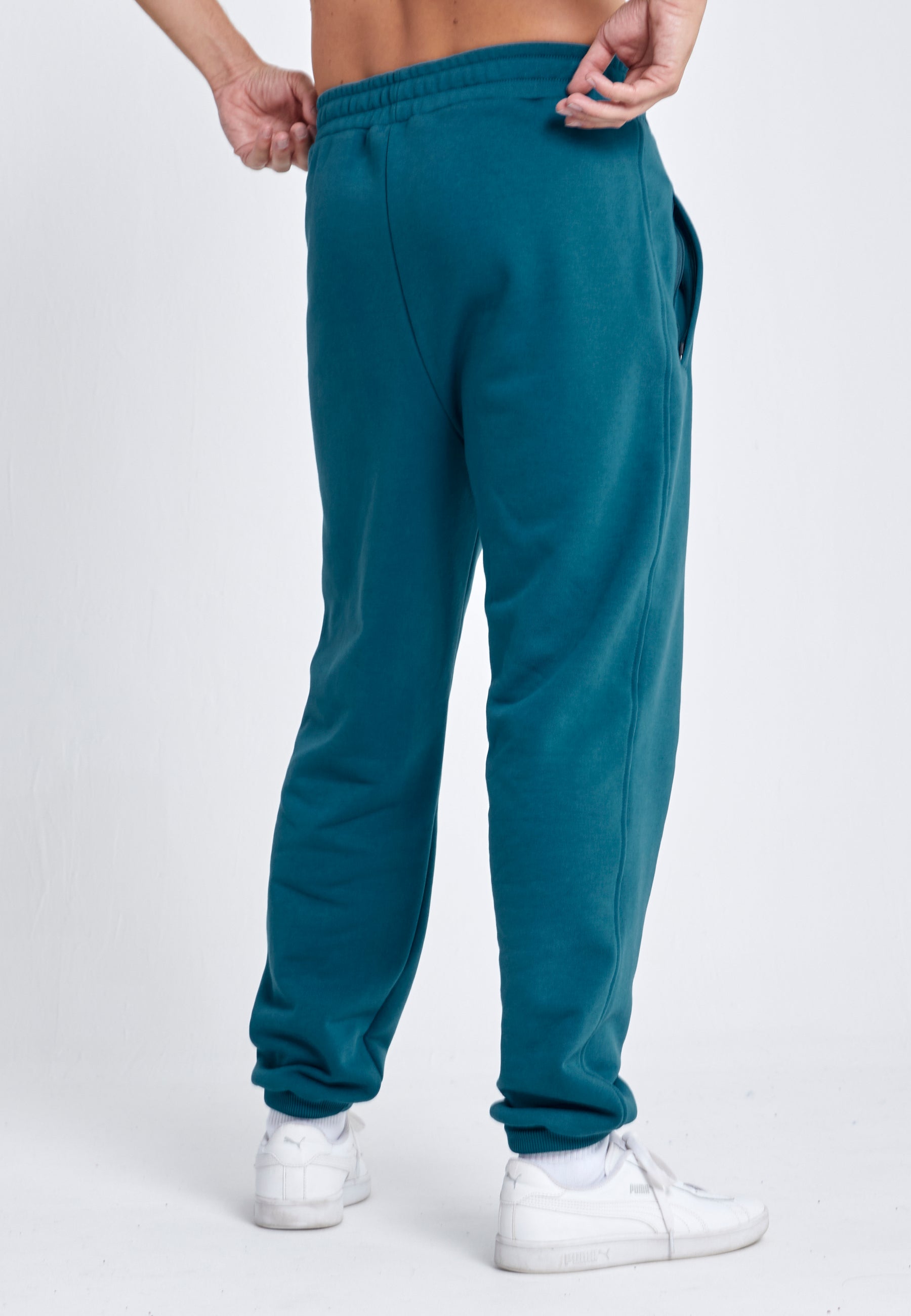 Jungen & Herren Jogginghose Baumwolle Herren & Jungen, petrol grün von SPORTKIND