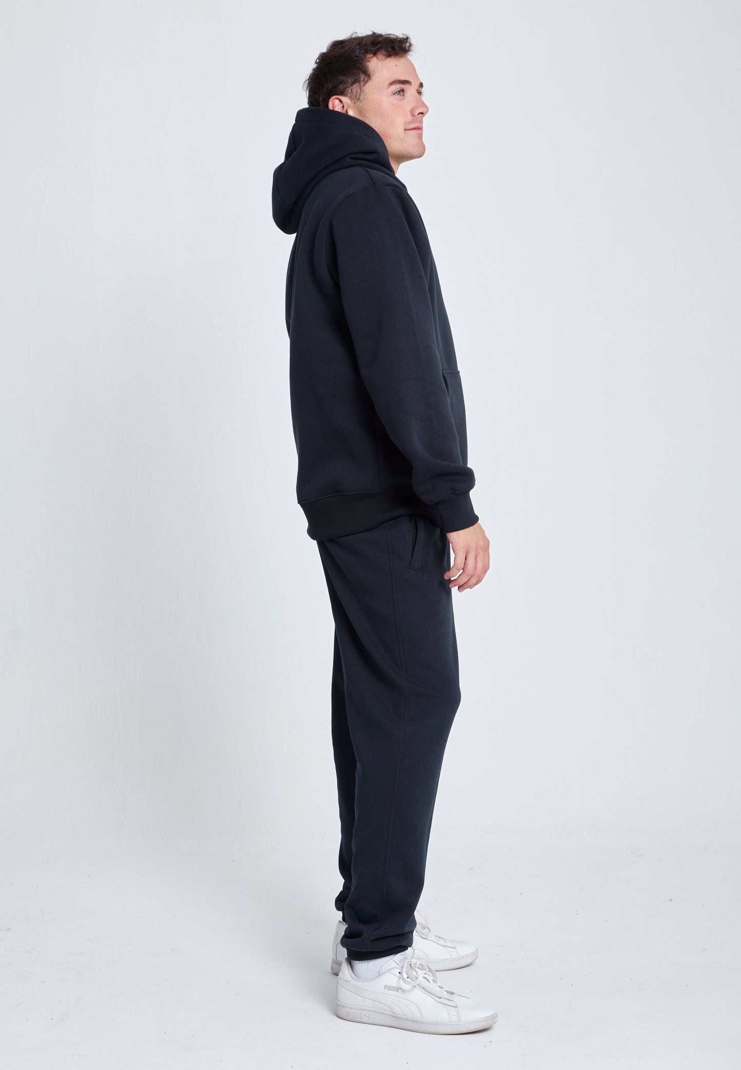 Jungen & Herren Jogginghose Baumwolle Herren & Jungen, schwarz von SPORTKIND