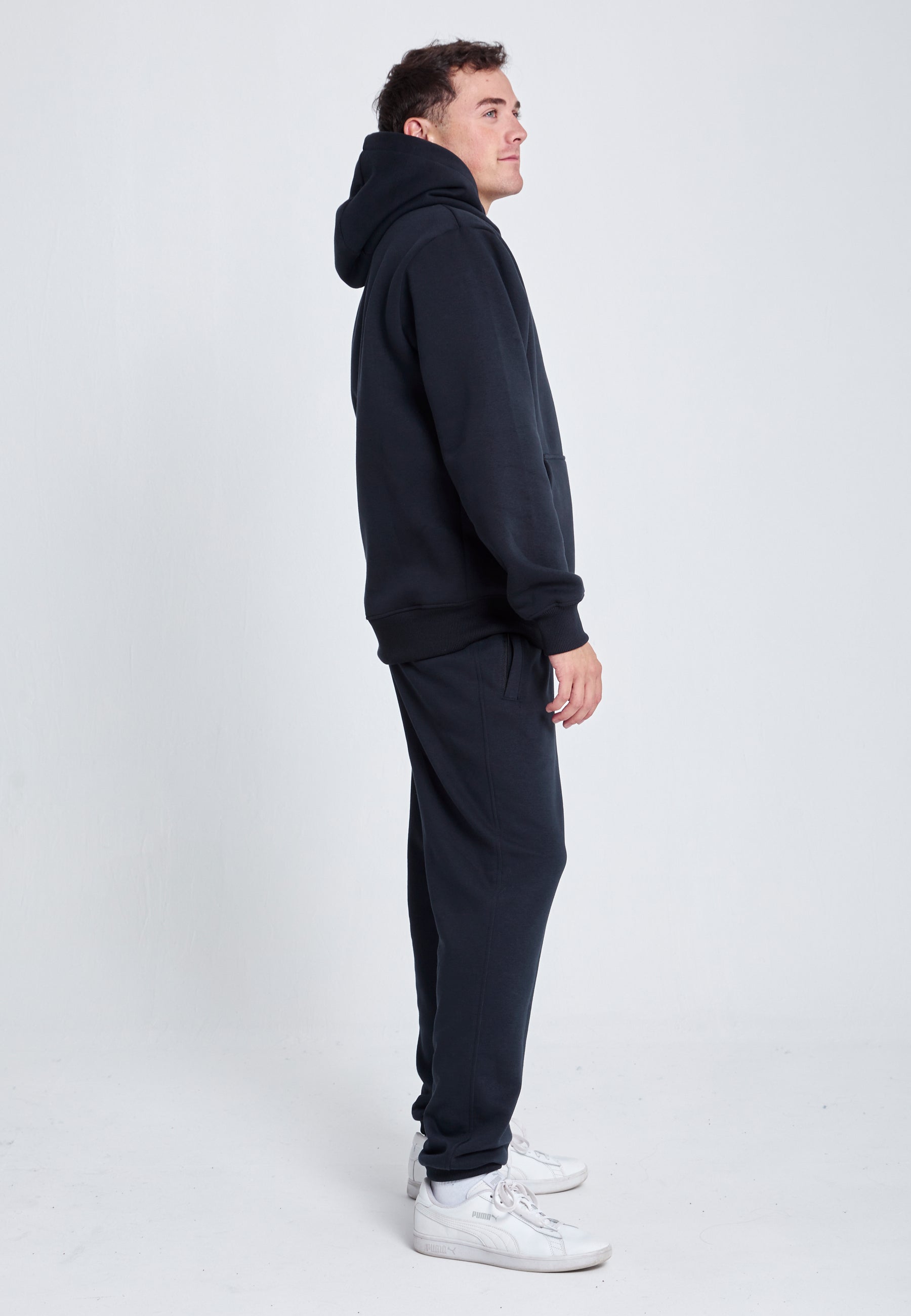 Jungen & Herren Jogginghose Baumwolle Herren & Jungen, schwarz von SPORTKIND