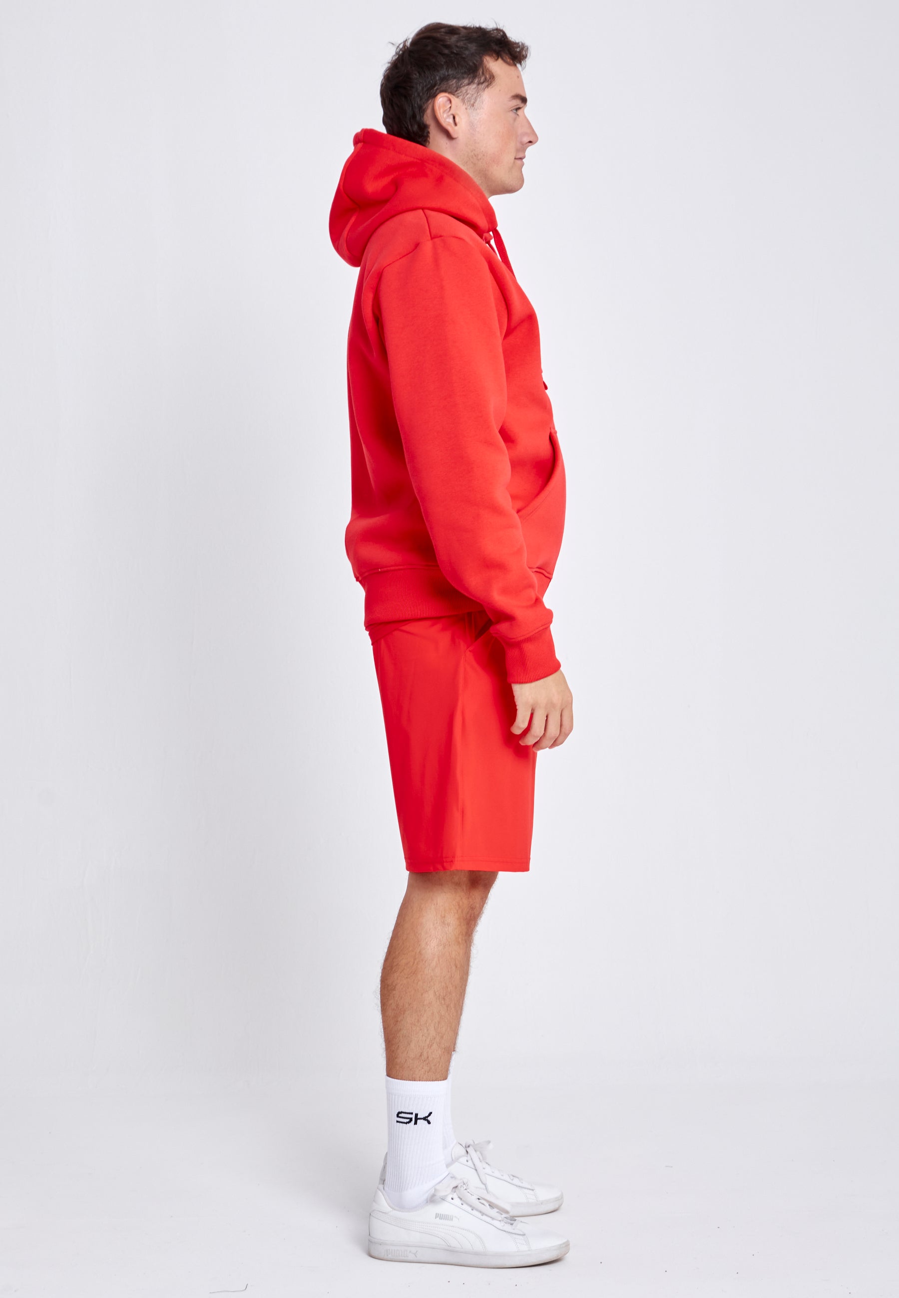 Unisex Kapuzenjacke mit Reißverschluss unisex, rot von SPORTKIND