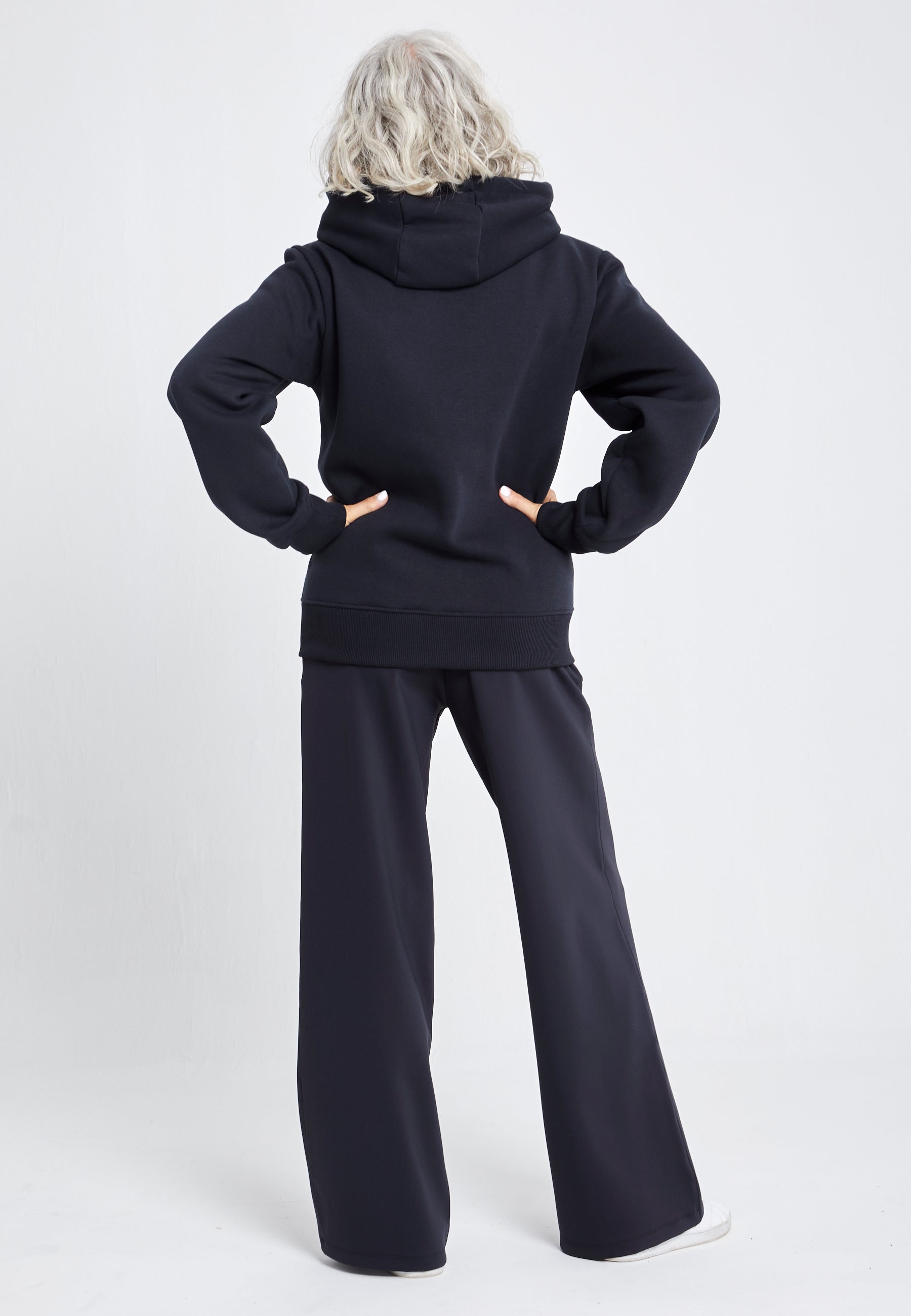 Unisex Kapuzenjacke mit Reißverschluss unisex, schwarz von SPORTKIND