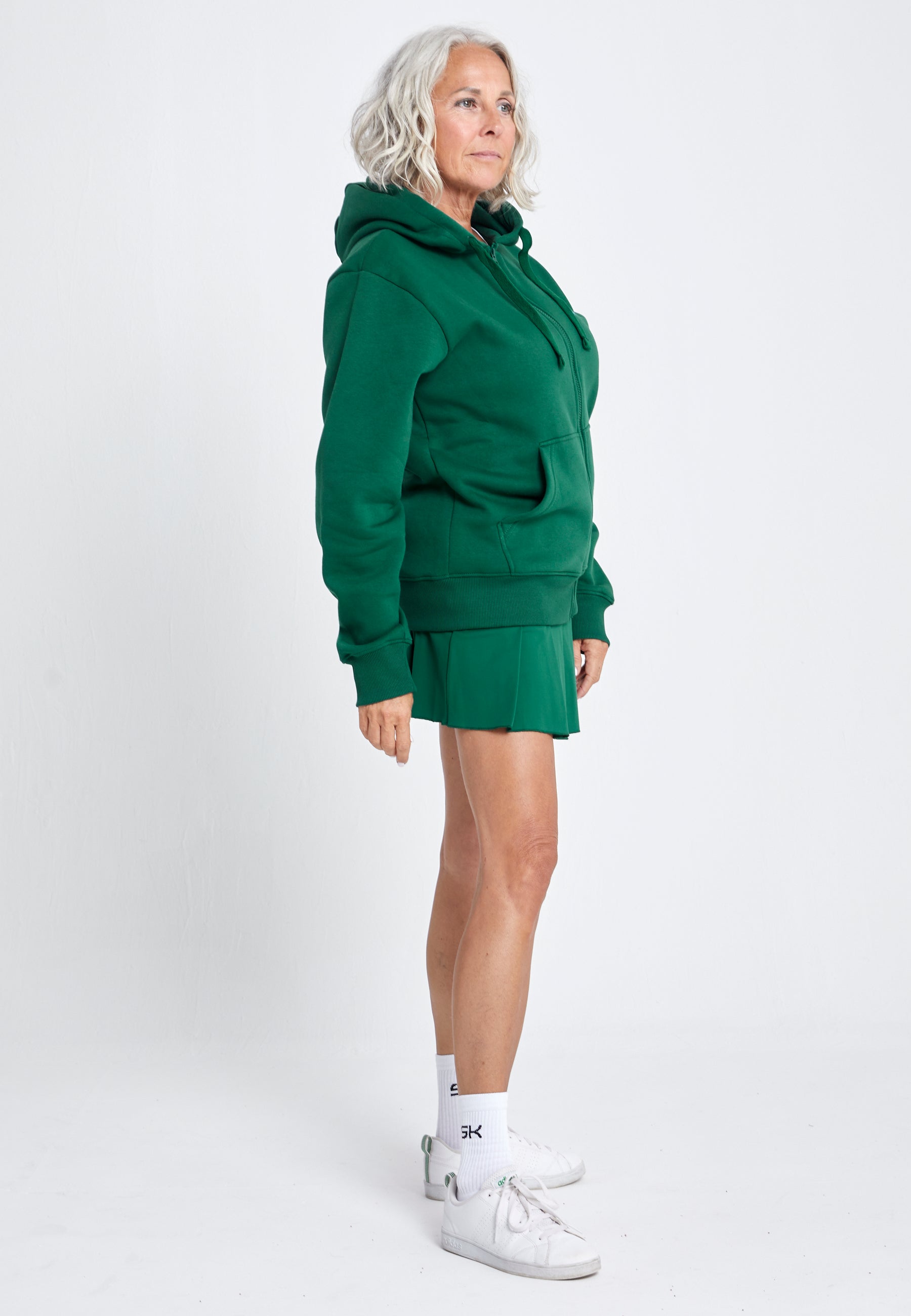Unisex Kapuzenjacke mit Reißverschluss unisex, tannengrün von SPORTKIND