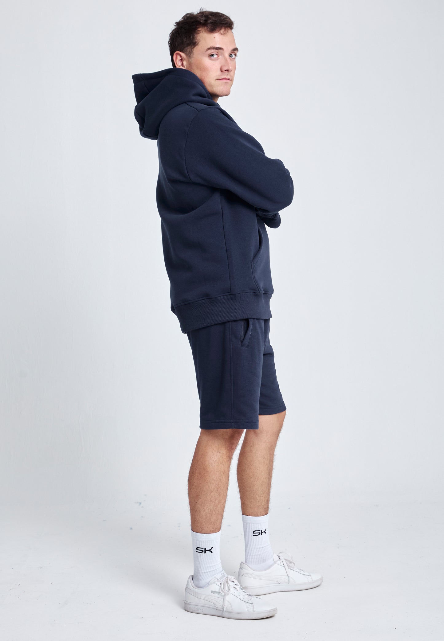 Jungen & Herren Shorts Baumwolle Herren & Jungen, navy blau von SPORTKIND
