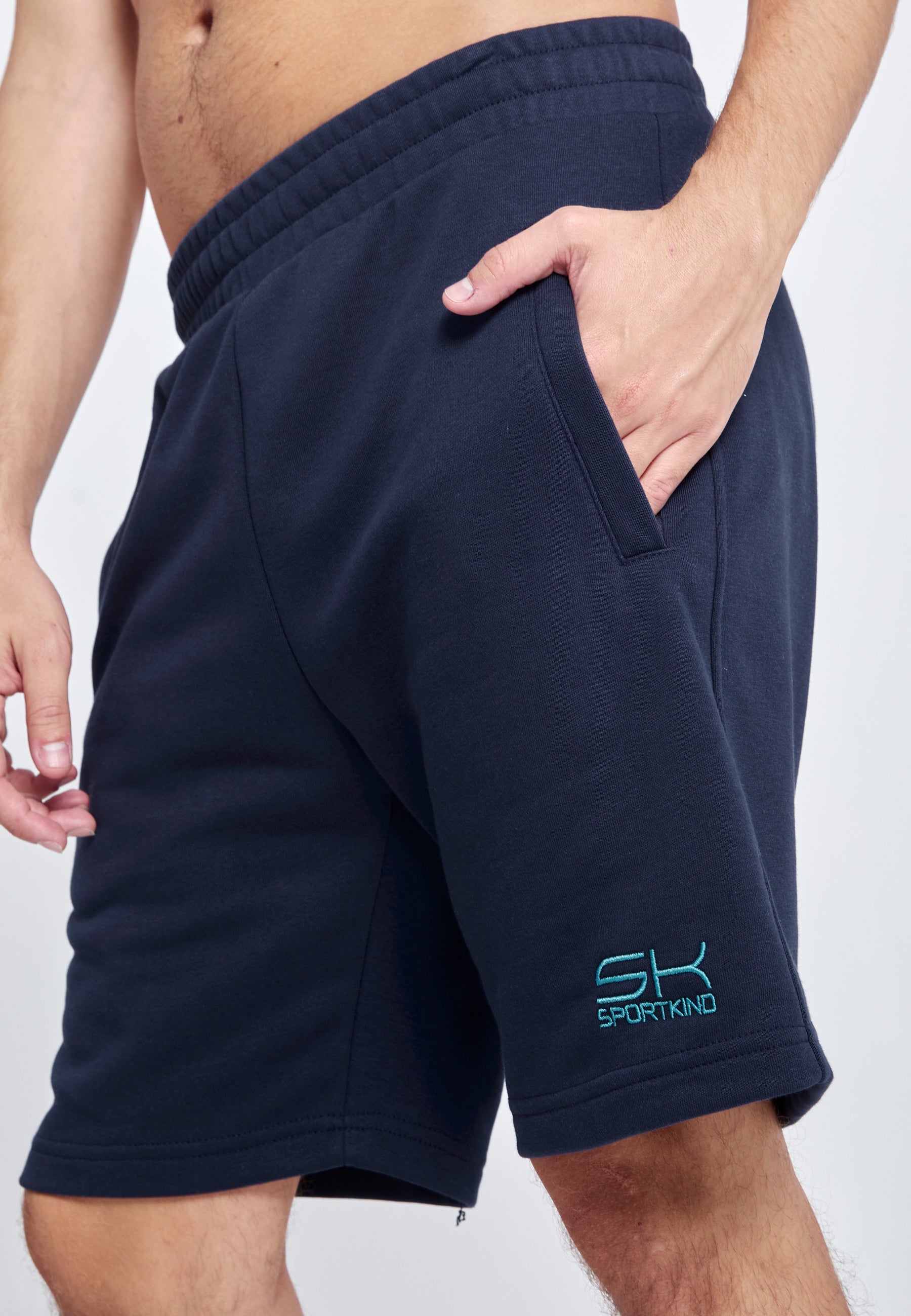 Jungen & Herren Shorts Baumwolle Herren & Jungen, navy blau von SPORTKIND