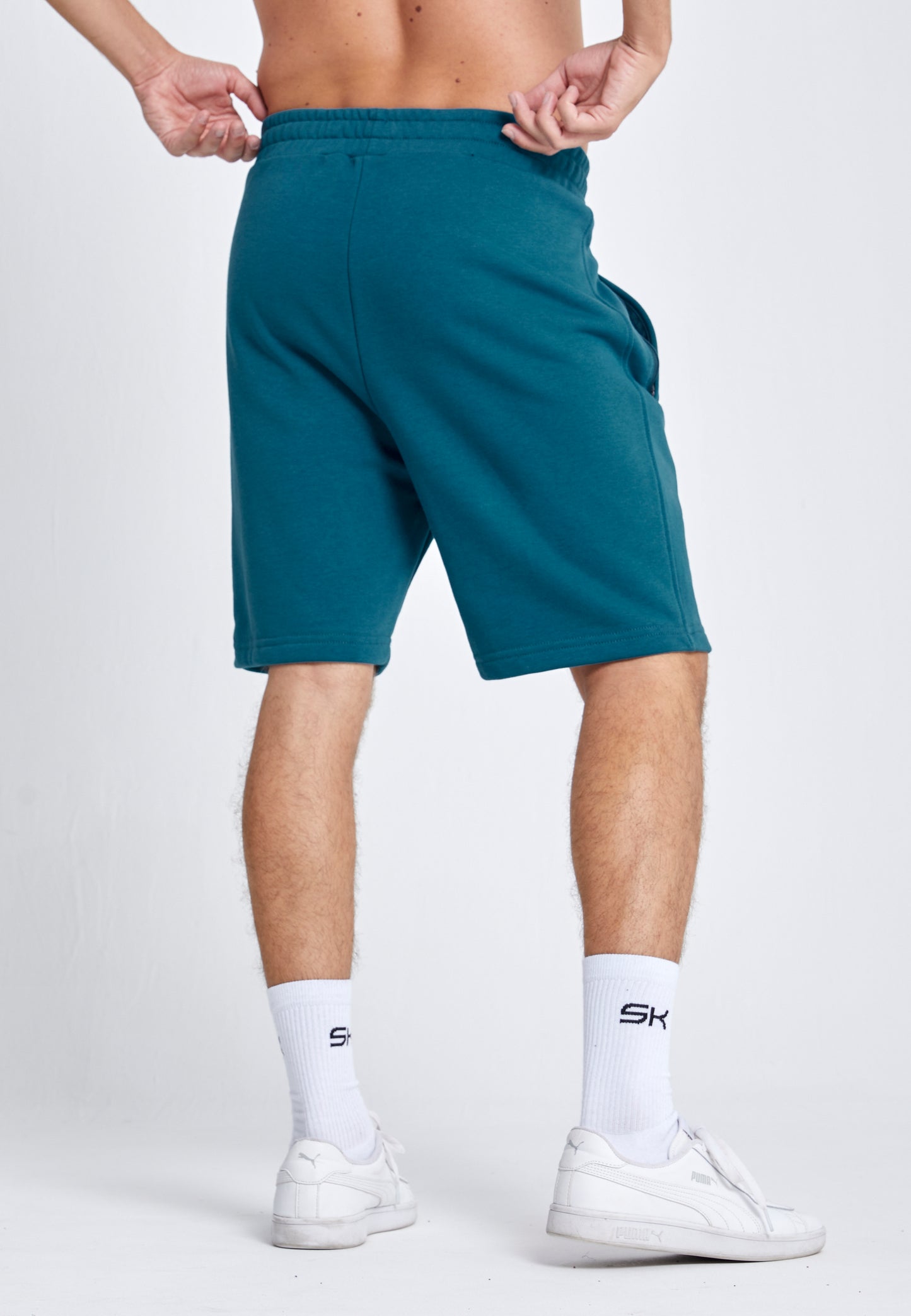 Jungen & Herren Shorts Baumwolle Herren & Jungen, petrol grün von SPORTKIND