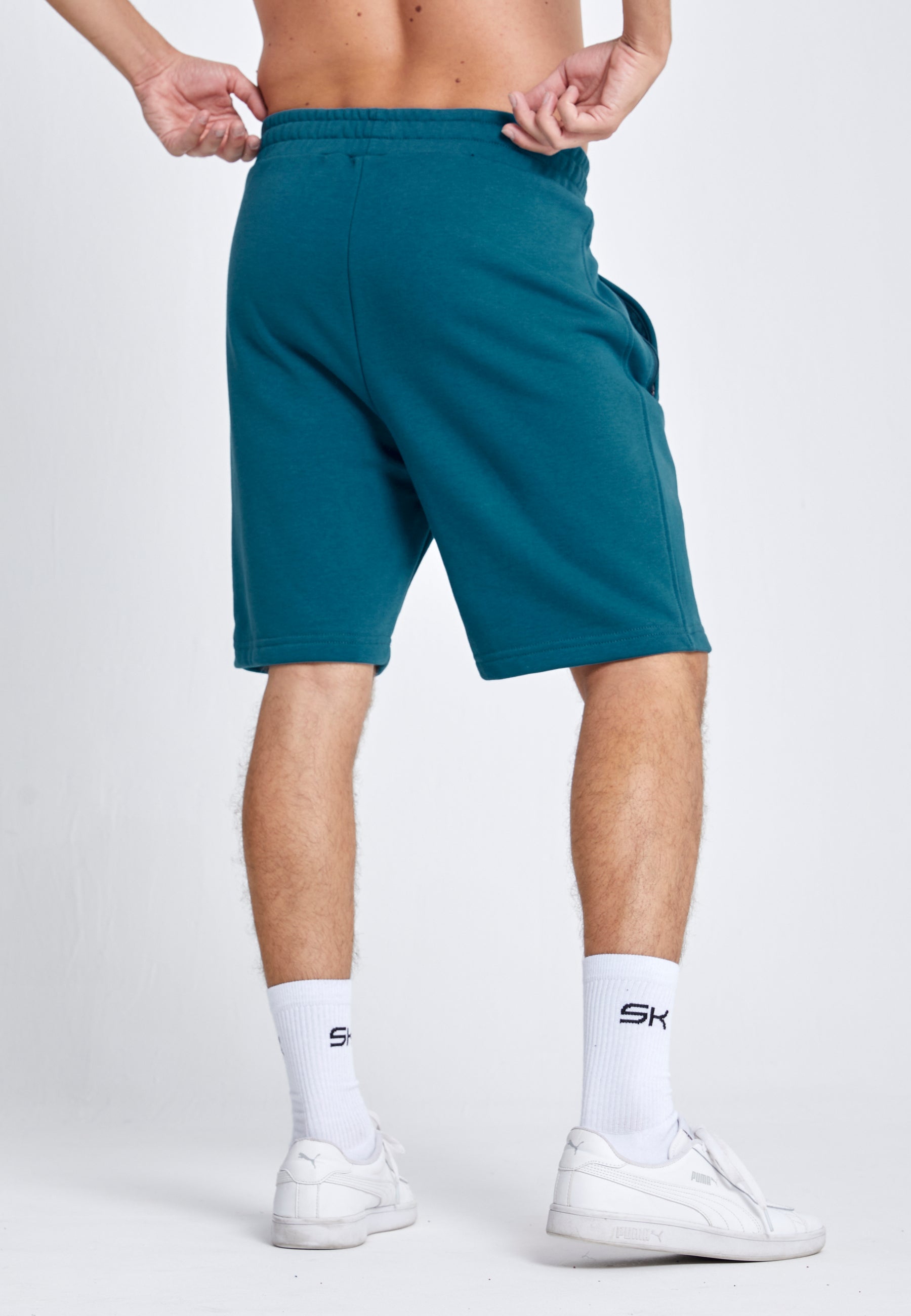 Jungen & Herren Shorts Baumwolle Herren & Jungen, petrol grün von SPORTKIND