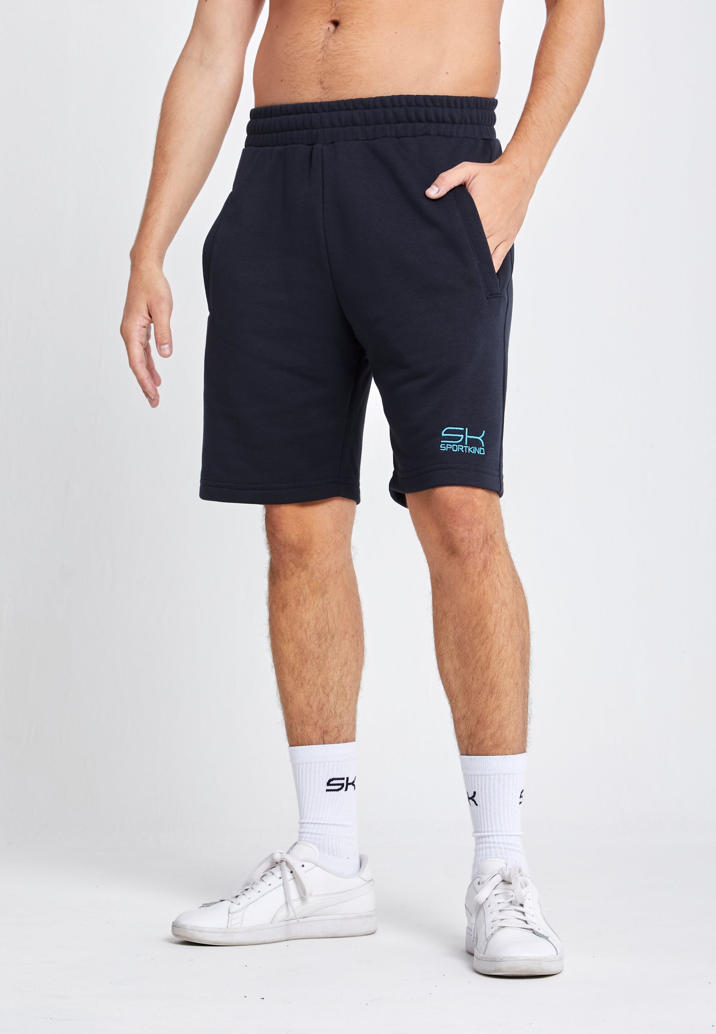 Jungen & Herren Shorts Baumwolle Herren & Jungen, schwarz von SPORTKIND