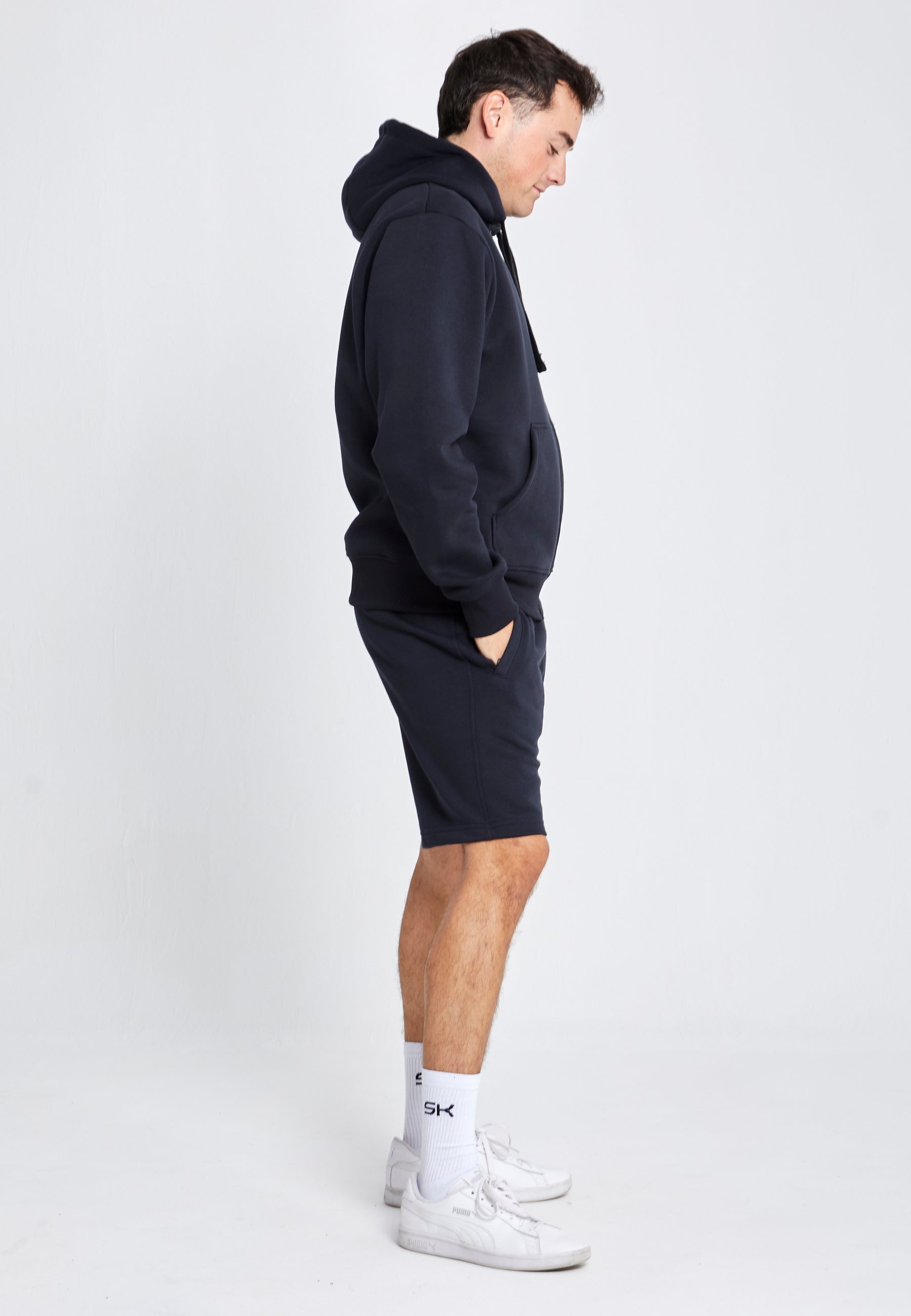 Jungen & Herren Shorts Baumwolle Herren & Jungen, schwarz von SPORTKIND