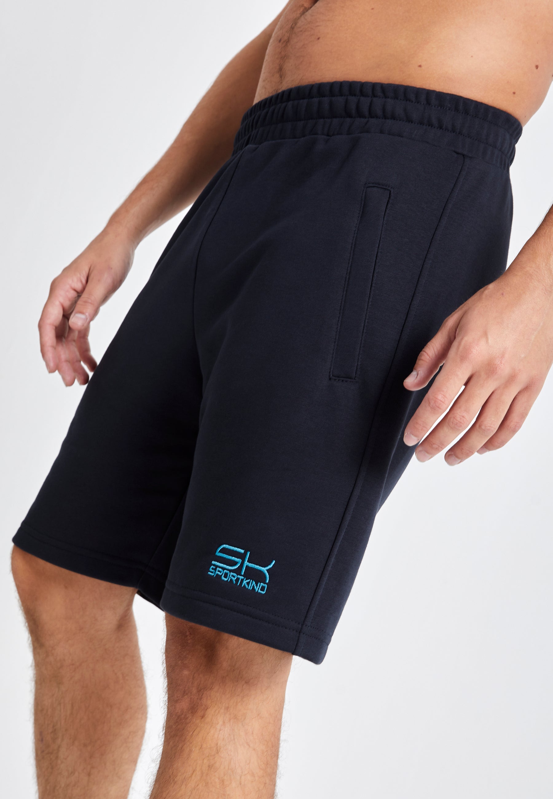 Jungen & Herren Shorts Baumwolle Herren & Jungen, schwarz von SPORTKIND
