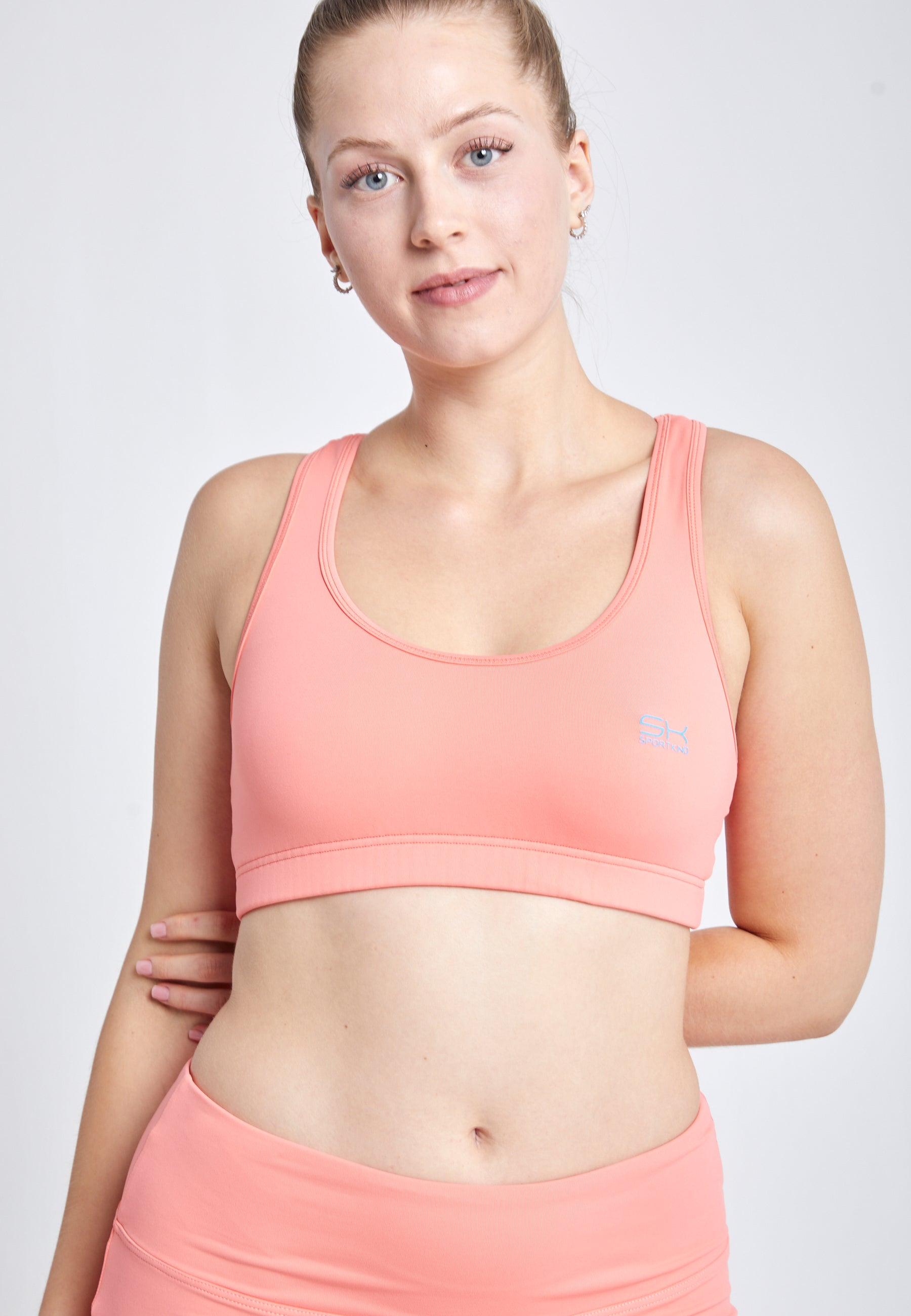 Mädchen & Damen Sport BH breite Träger, apricot von SPORTKIND