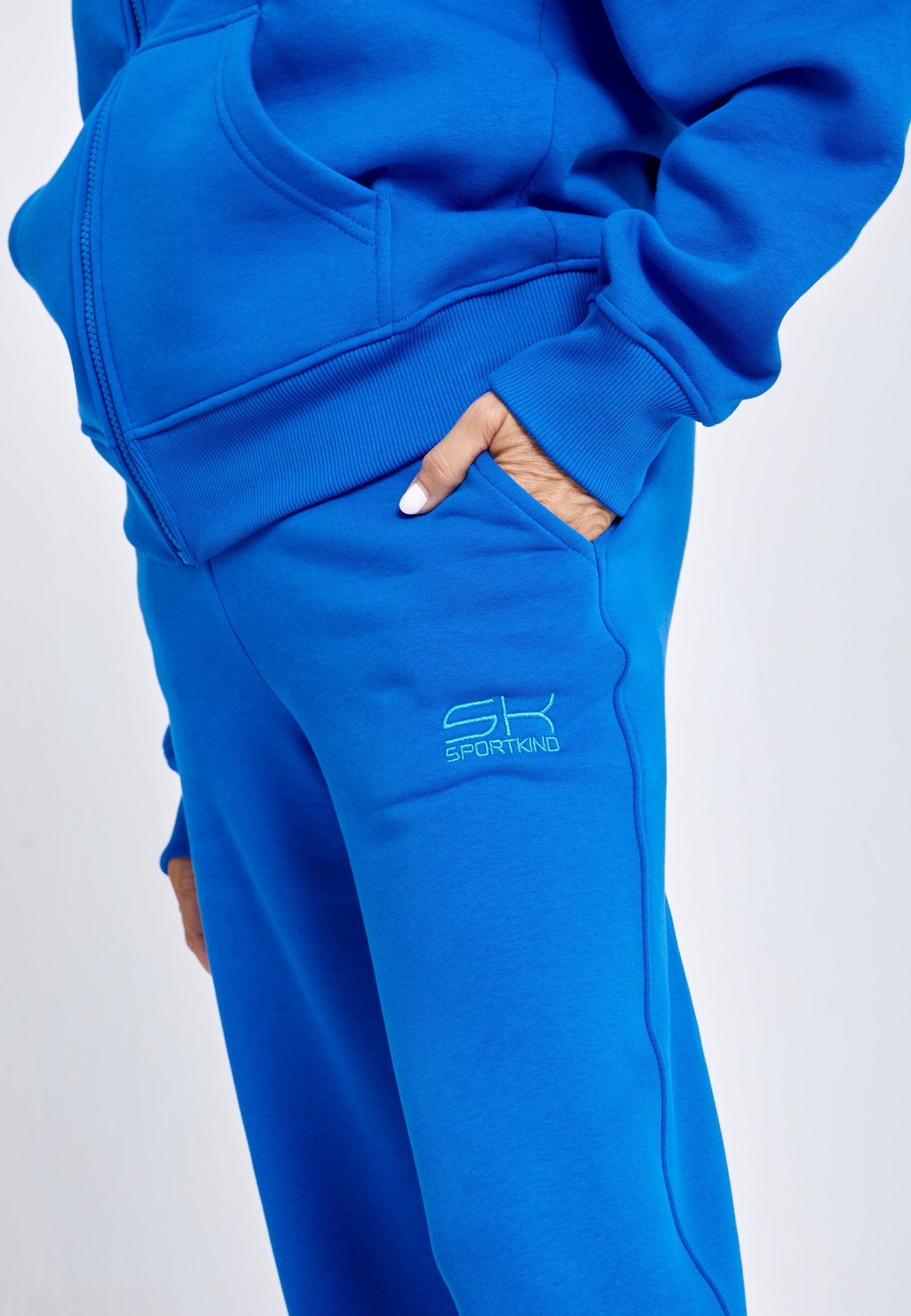 Mädchen & Damen Sweatpants Baumwolle Damen & Mädchen, kobaltblau von SPORTKIND