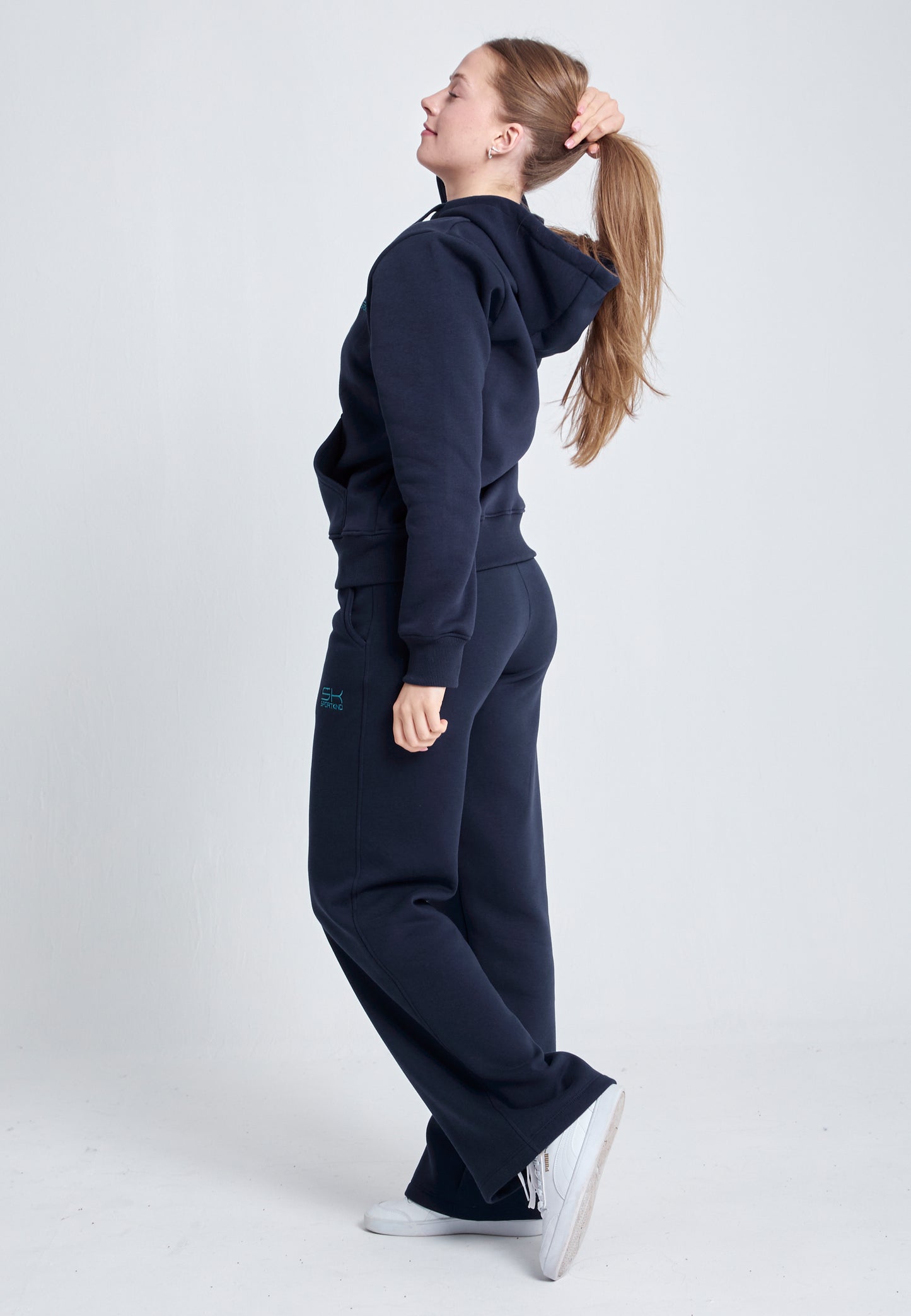 Mädchen & Damen Sweatpants Baumwolle Damen & Mädchen, navy blau von SPORTKIND