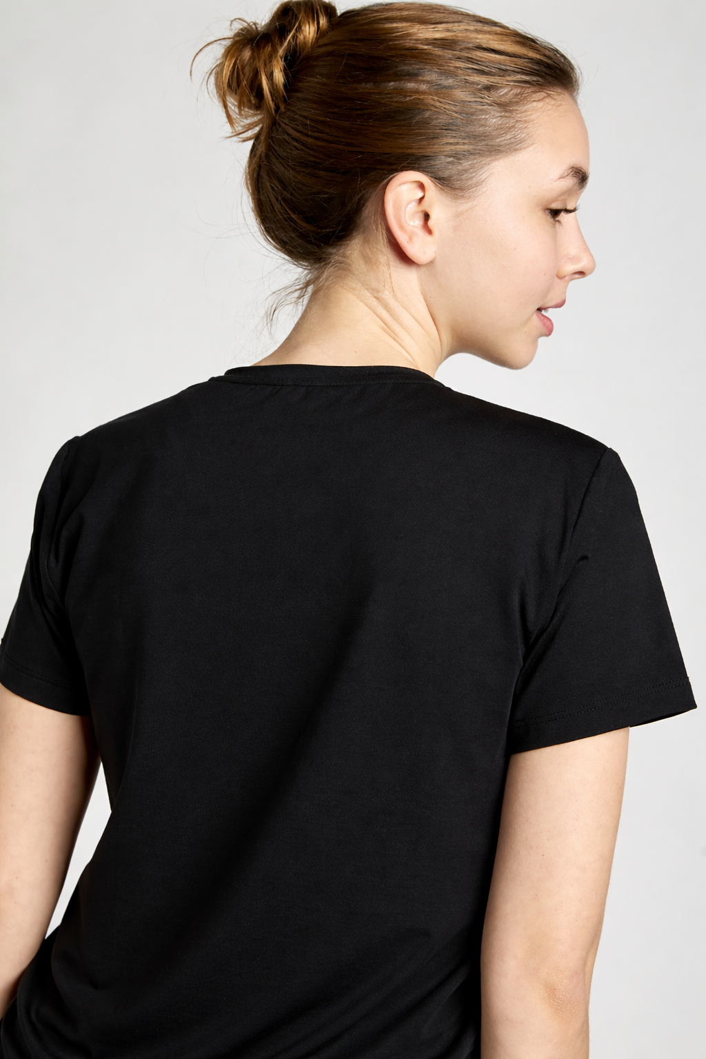 Mädchen & Damen Tennis Loose Fit T-Shirt Kurzarm, schwarz von SPORTKIND