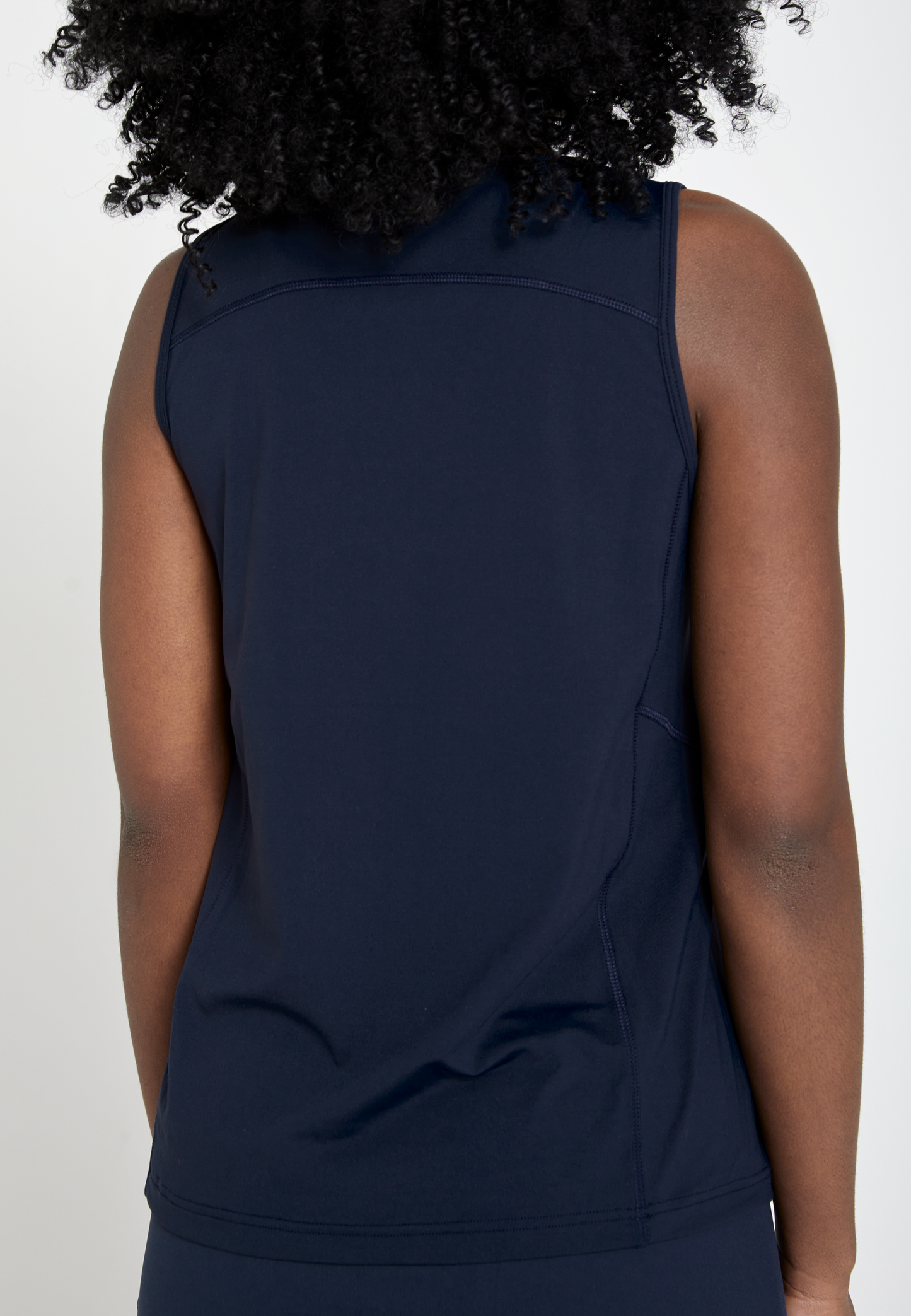 Mädchen & Damen Tennis Loose Fit Tanktop Basic, navy blau von SPORTKIND