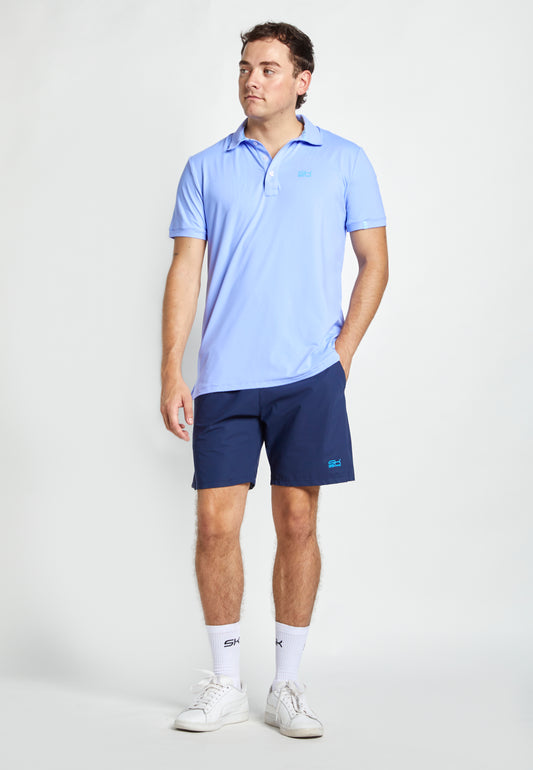 Jungen & Herren Tennis Poloshirt Herren & Jungen, lavendel blau von SPORTKIND