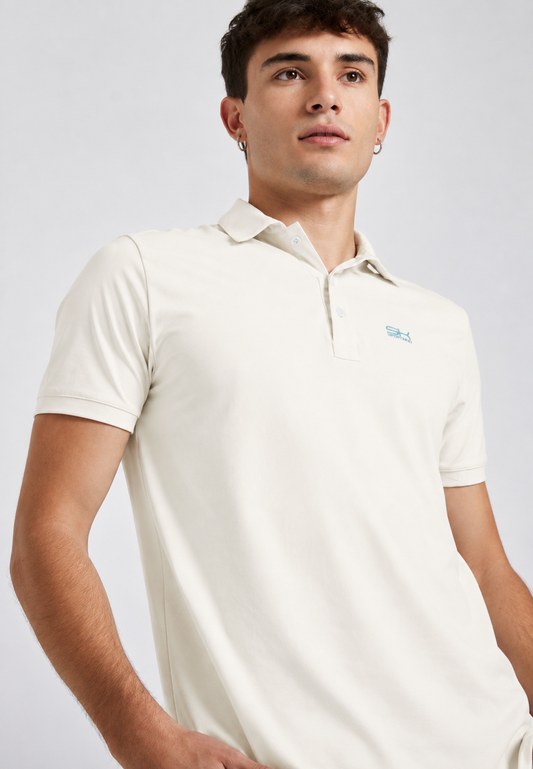 Jungen & Herren Tennis Poloshirt Herren & Jungen, off white von SPORTKIND