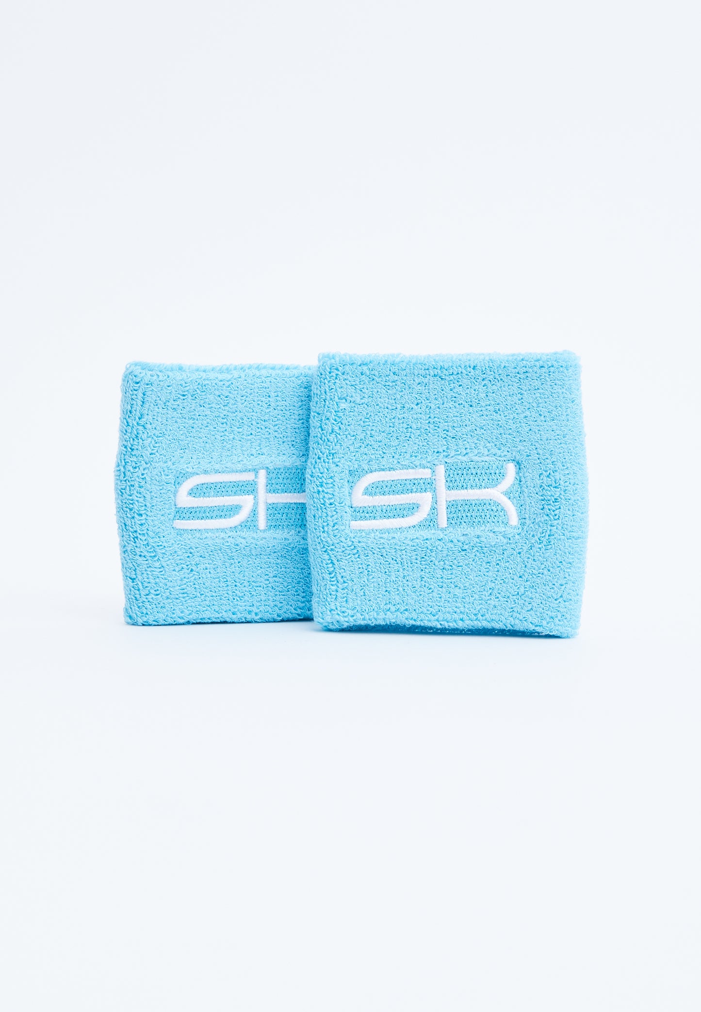 Unisex und Gender Tennis Schweißband klein 2er Set, hellblau von SPORTKIND