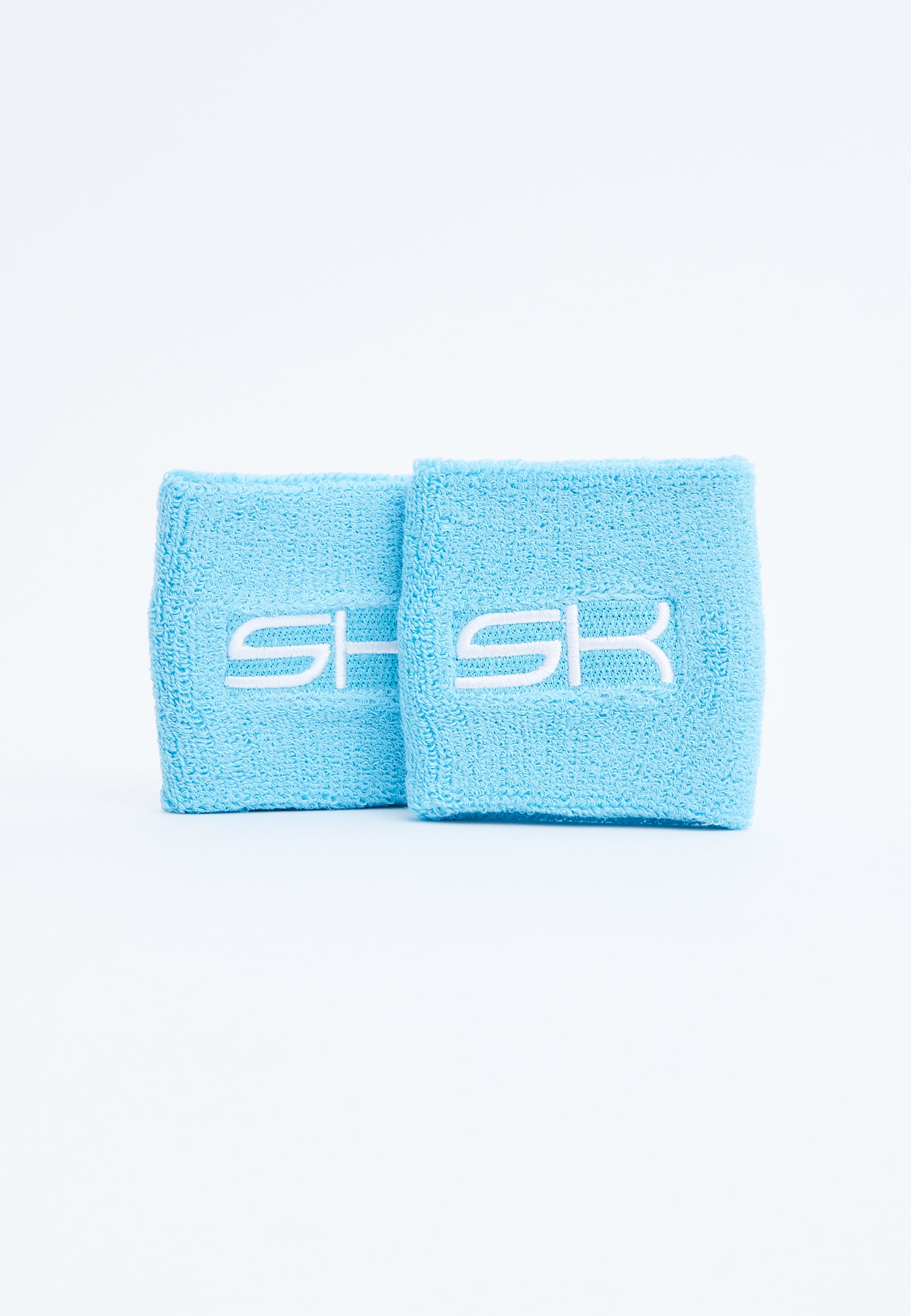 Unisex und Gender Tennis Schweißband klein 2er Set, hellblau von SPORTKIND