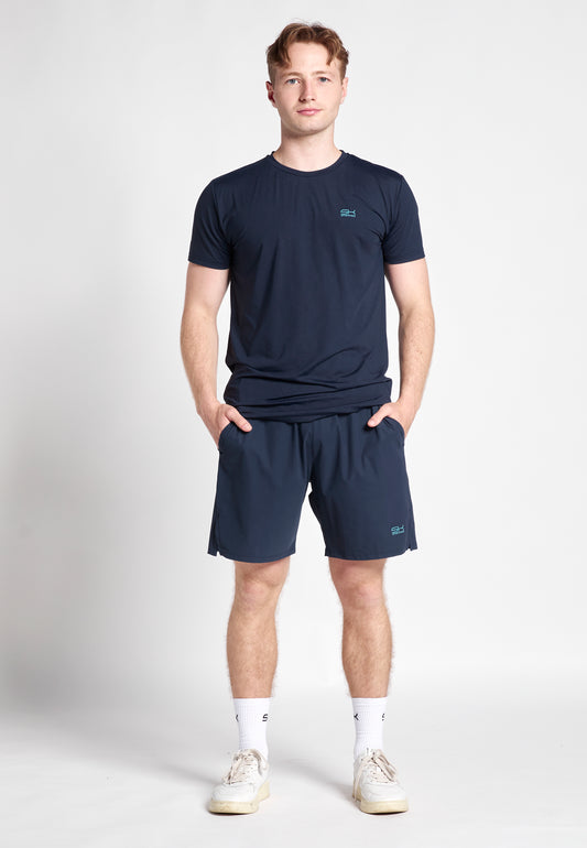Jungen & Herren Tennis Shorts Performance fuer Herren & Jungen, navy blau von SPORTKIND