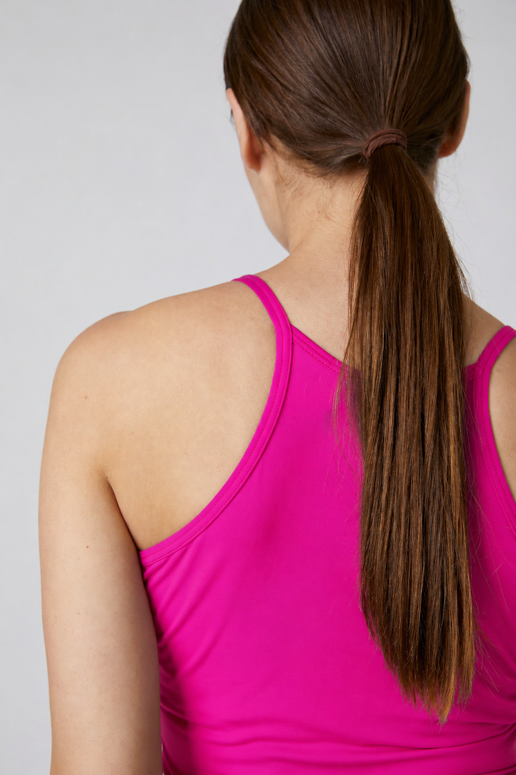 Mädchen & Damen Tennis Spaghetti Tanktop, berry pink von SPORTKIND