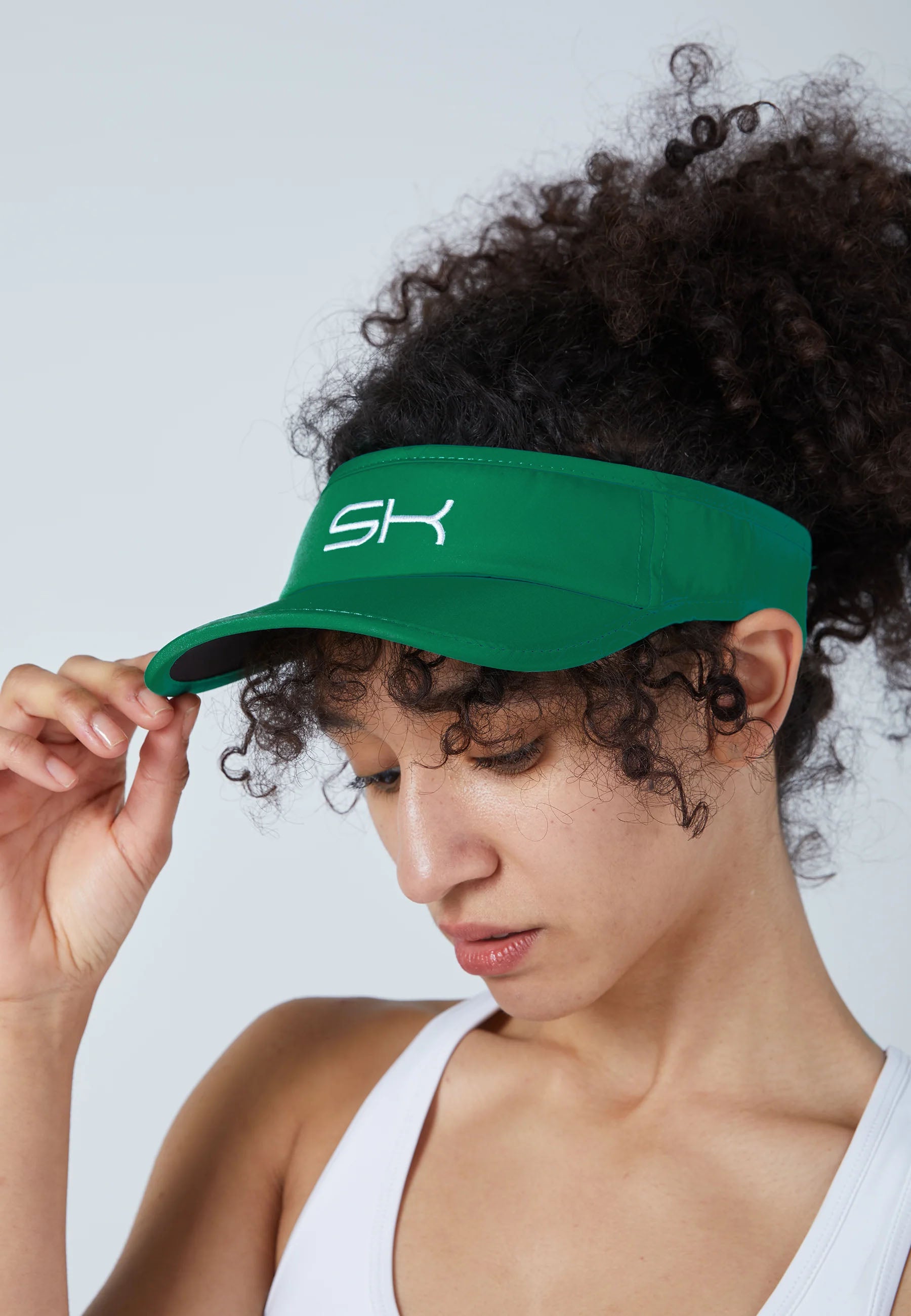 Unisex Tennis Sun Visor, tannengruen von SPORTKIND