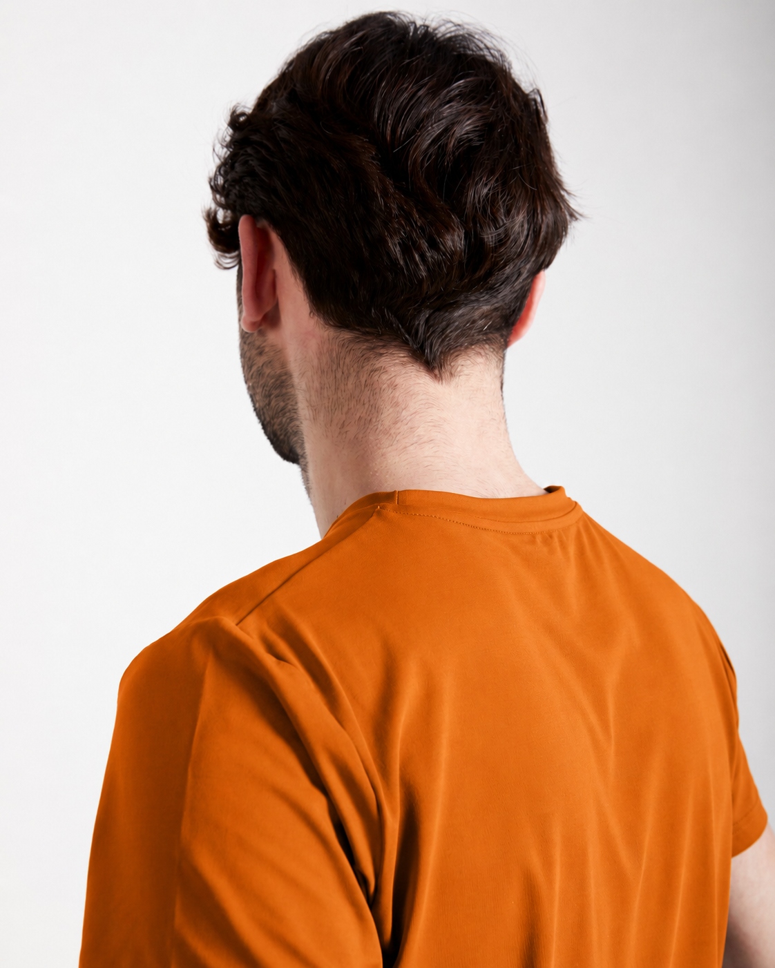 Jungen & Herren Tennis T-Shirt Rundhals, cognac von SPORTKIND
