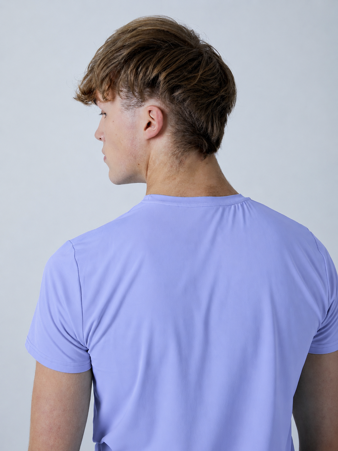 Jungen & Herren Tennis T-Shirt Rundhals, lavendel blau von SPORTKIND