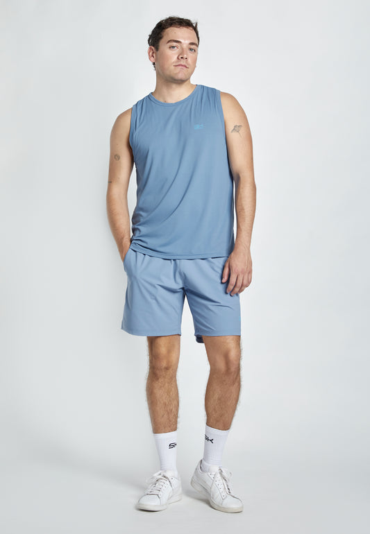 Jungen & Herren Tennis Tank Top für Herren & Jungen, grau blau von SPORTKIND