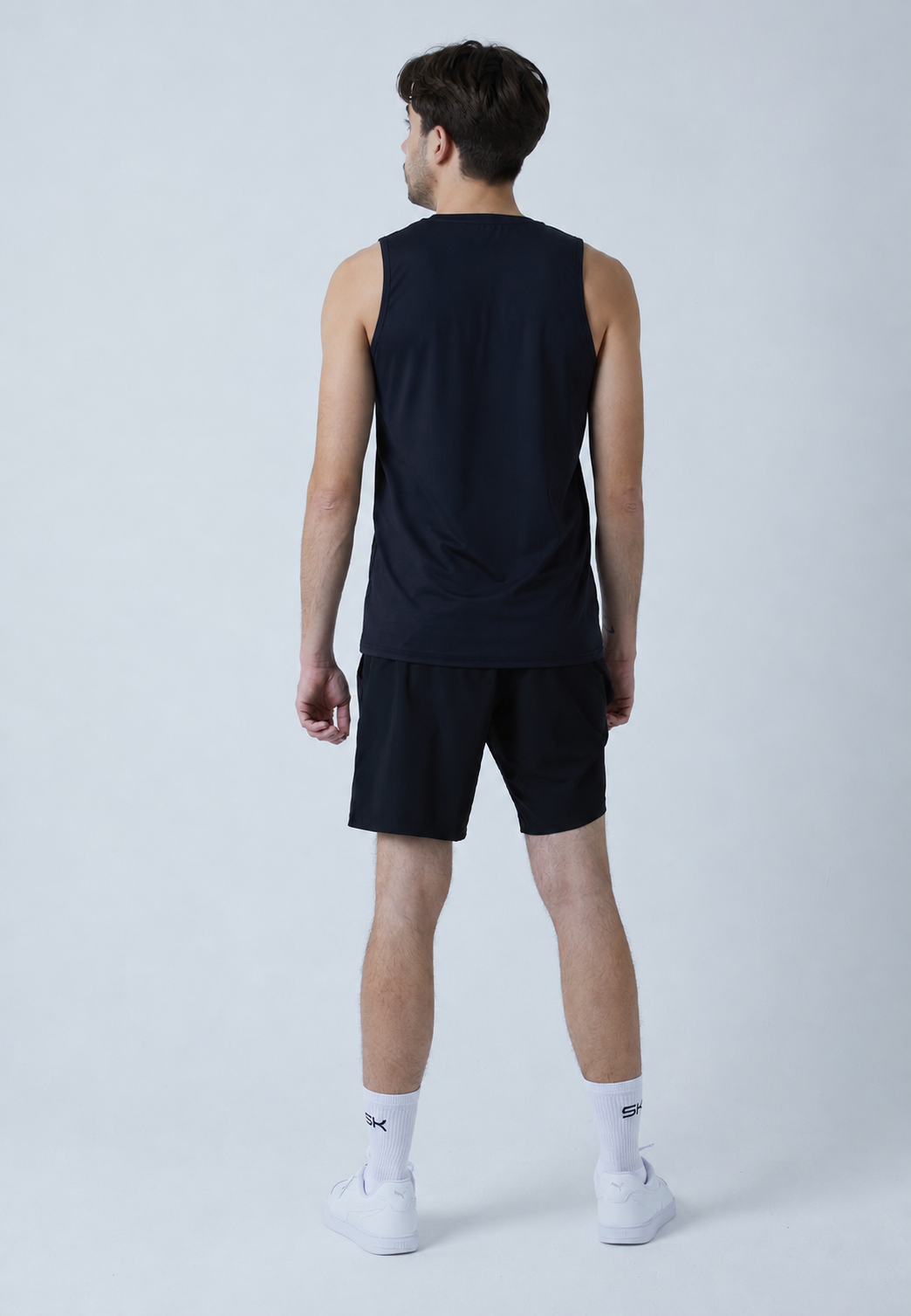 Jungen & Herren Tennis Tank Top fuer Herren & Jungen, schwarz von SPORTKIND