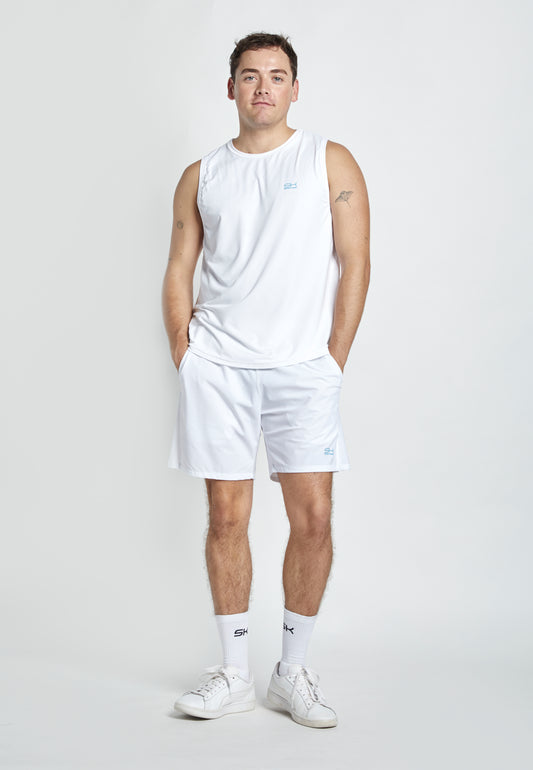 Jungen & Herren Tennis Tank Top für Herren & Jungen, weiß von SPORTKIND