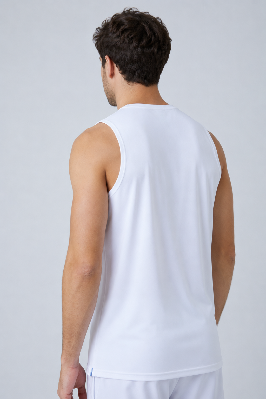 Jungen & Herren Tennis Tank Top fuer Herren & Jungen, weiss von SPORTKIND