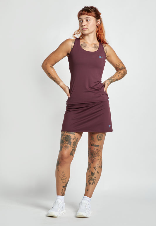 Mädchen & Damen Tennis Tanktop, burgunder rot von SPORTKIND