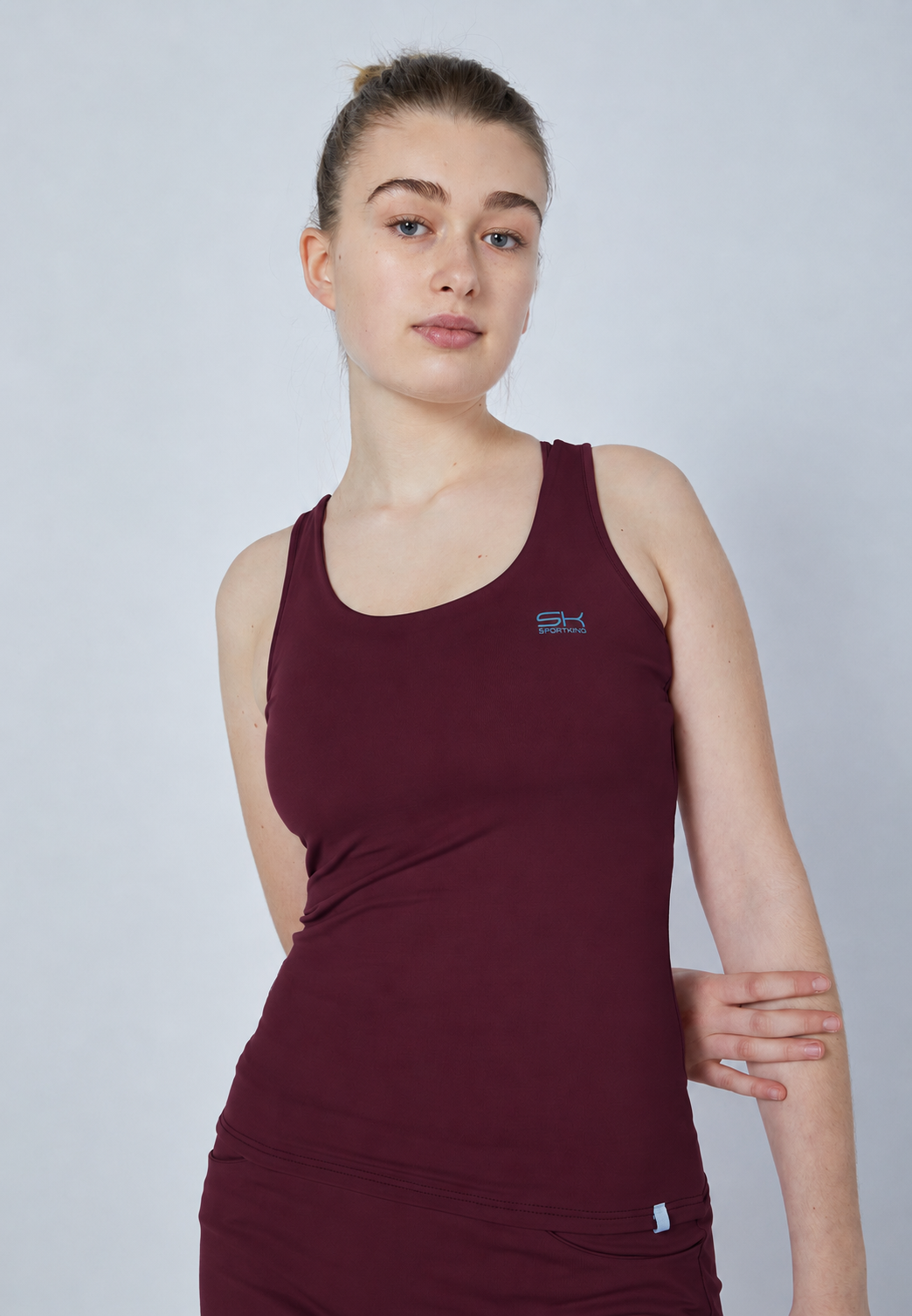 Mädchen & Damen Tennis Tanktop, burgunder rot von SPORTKIND