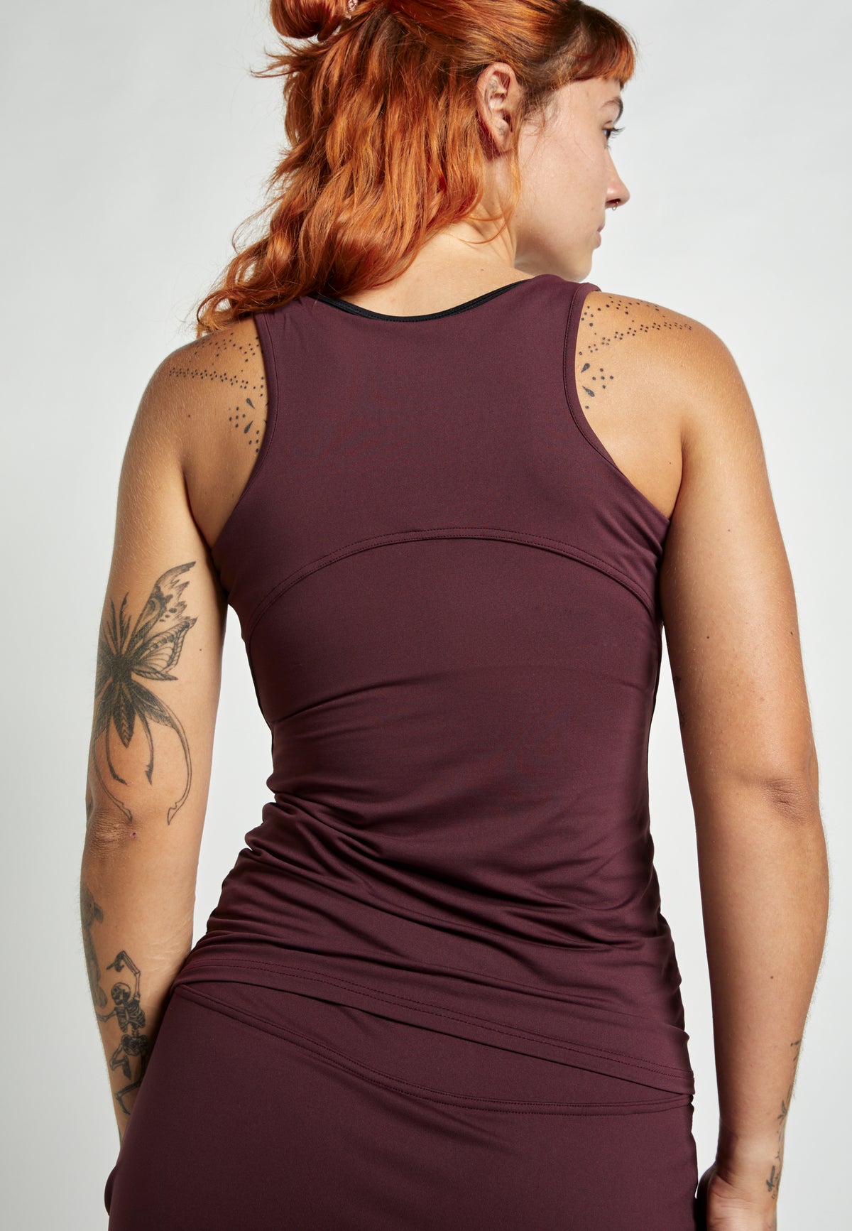 Mädchen & Damen Tennis Tanktop, burgunder rot von SPORTKIND