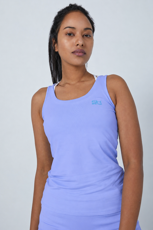 Mädchen & Damen Tennis Tanktop, lavendel blau von SPORTKIND